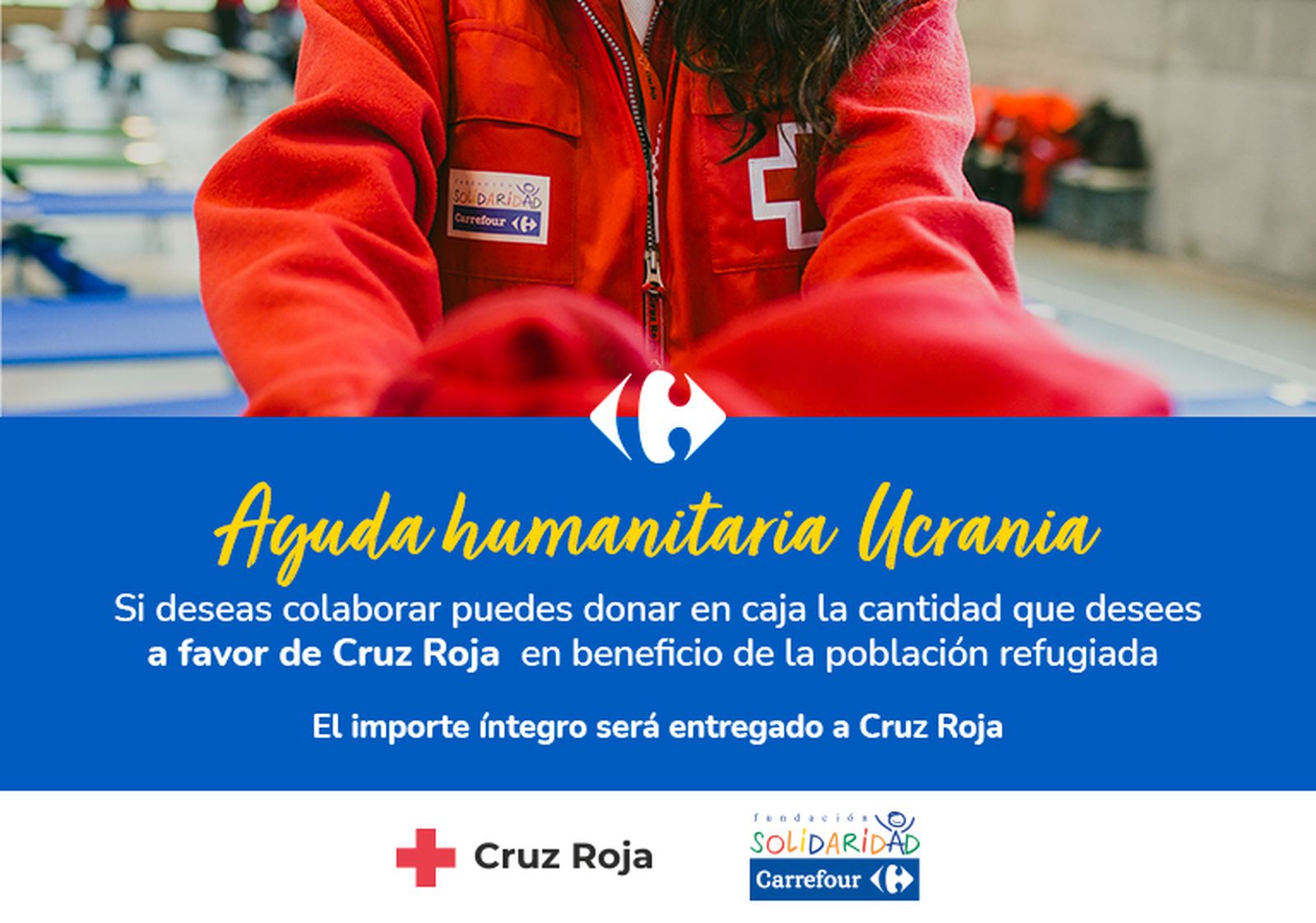 Los clientes que lo deseen pueden realizar sus donaciones en los propios hipermercados y supermercados de la cadena