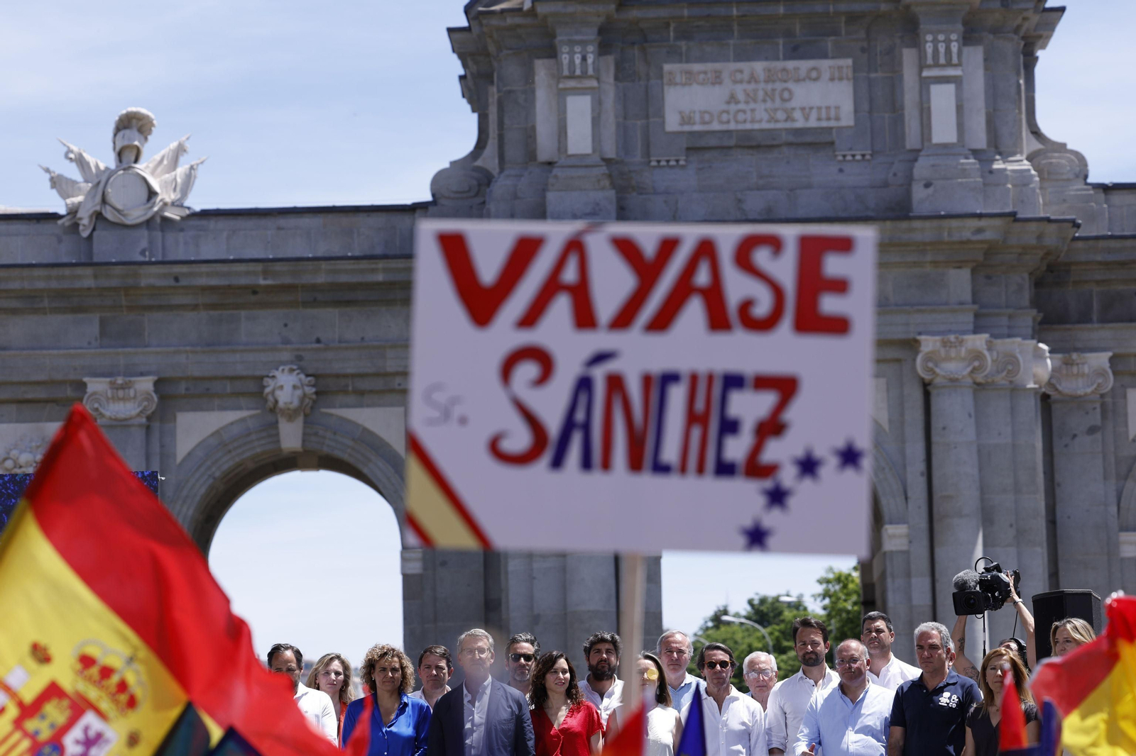 Las imágenes de la manifestación del Partido Popular contra el Gobierno de Sánchez en Madrid