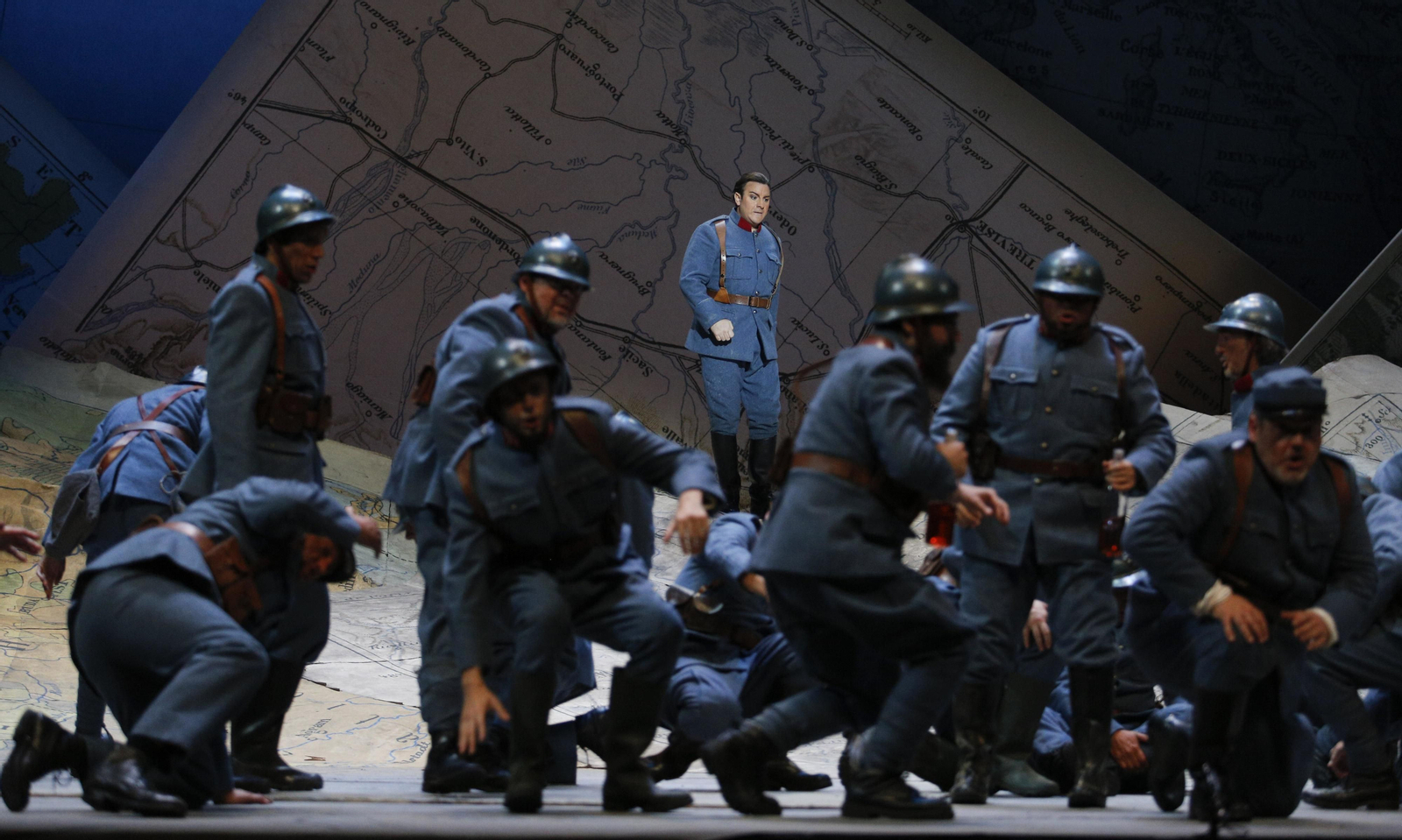 El ensayo general de la ópera 'La hija del regimiento'