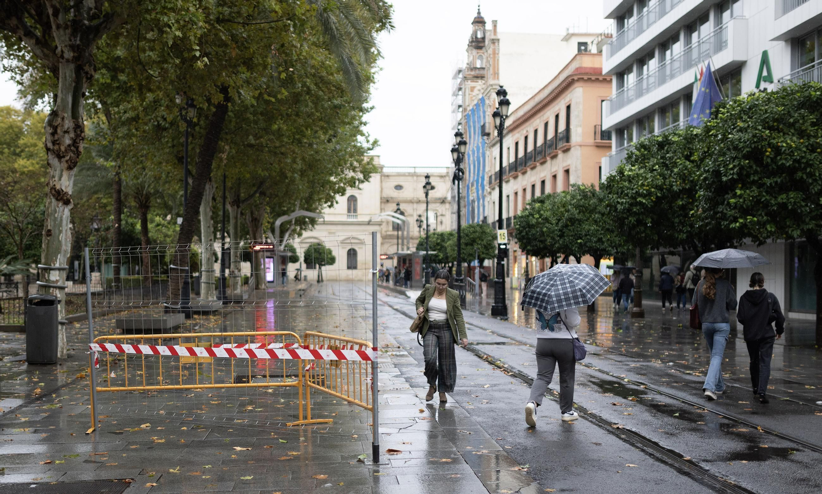 El espacio de la Plaza Nueva en el que se va a intervenir en primer lugar.