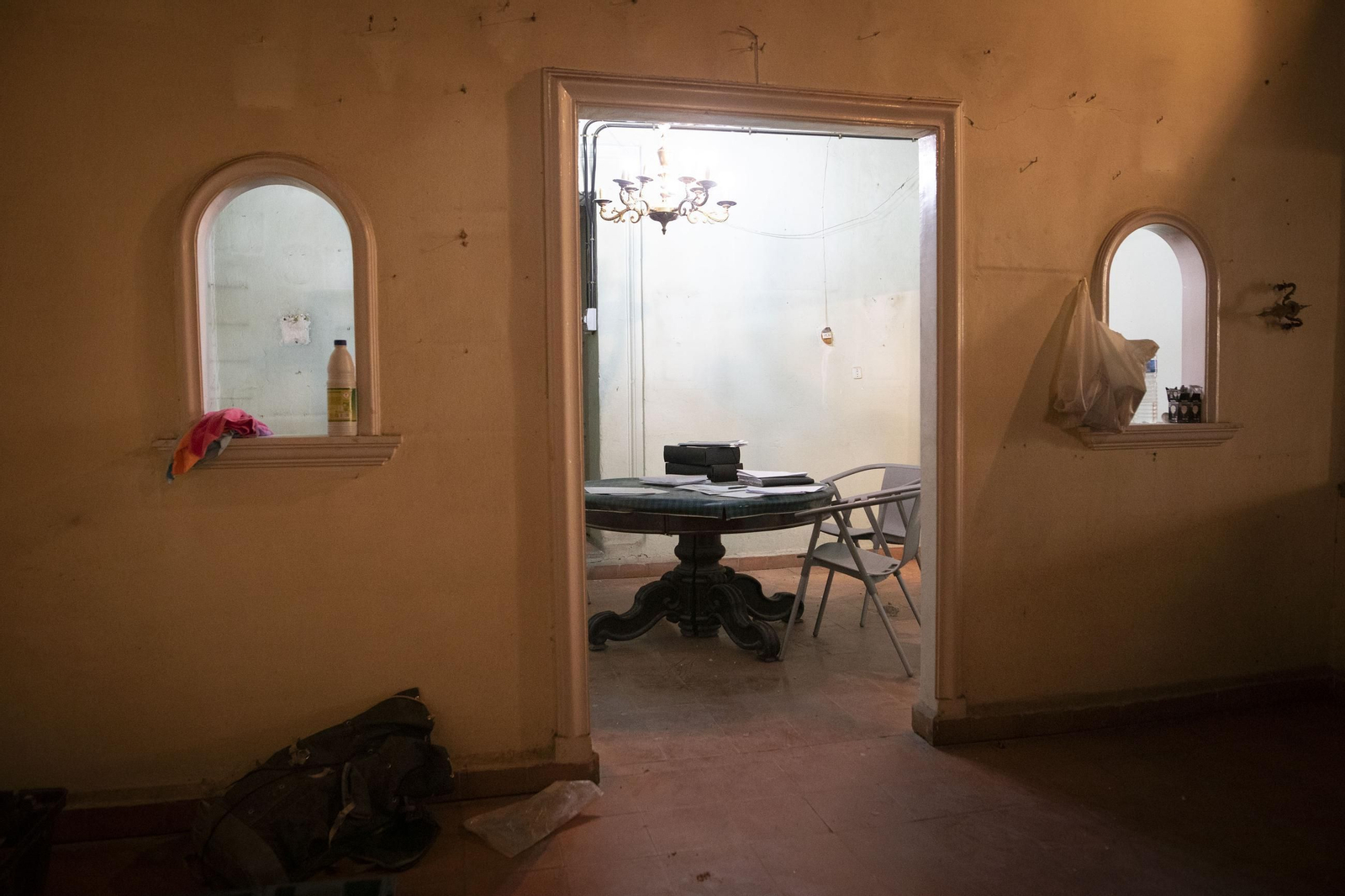 La restauración de la torre de la Catedral de Granada, desde dentro