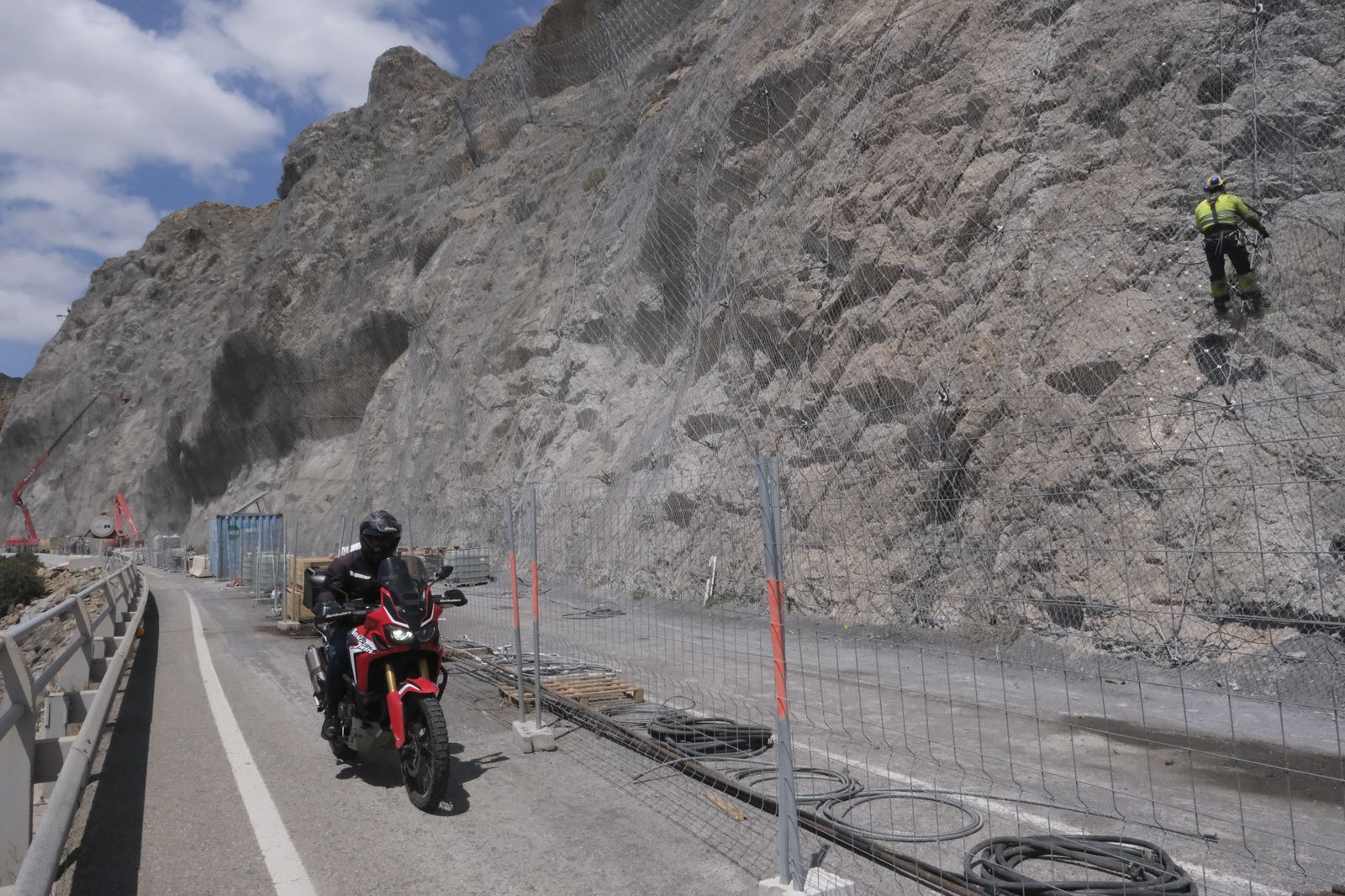 Fotogalería visita obras carretera El Cañarete-Almería-Aguadulce