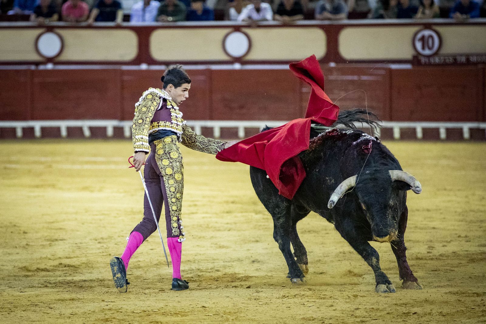 Daniel Crespo, Manzanares y Juan Ortega, en la plaza de toros de El Puerto