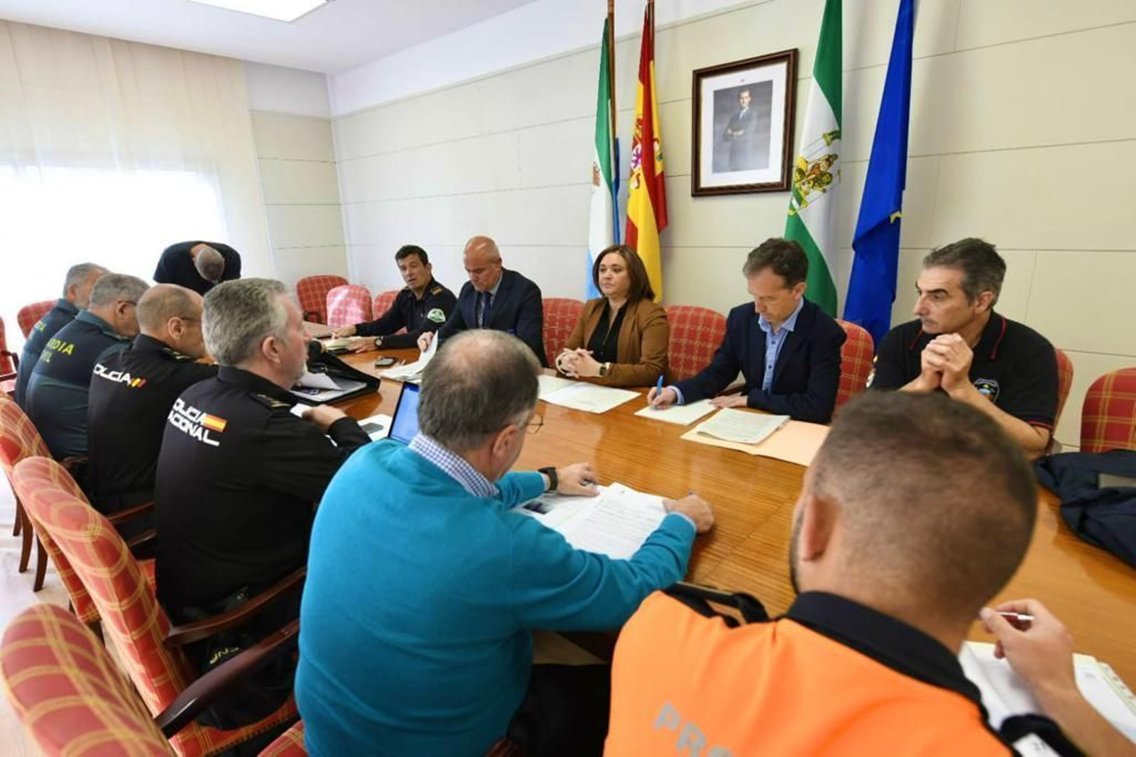 La celebración de la Junta Local de Seguridad.