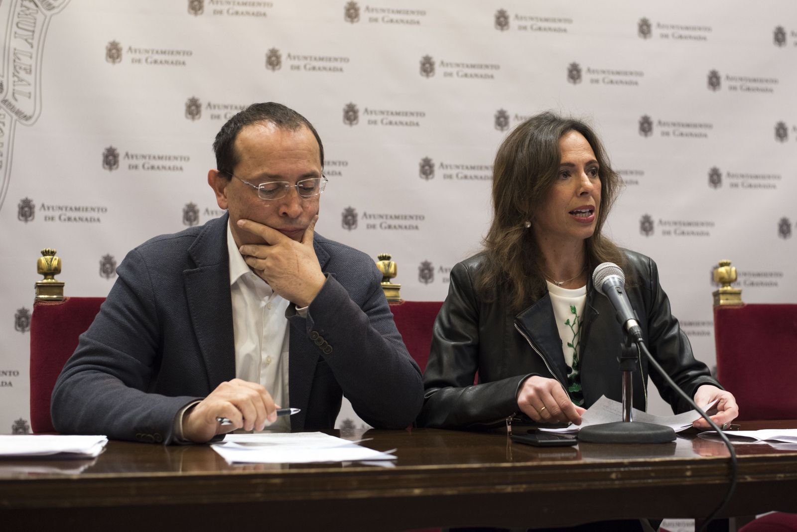 Fernando Egea, ayer durante una rueda de prensa en el Ayuntamiento.