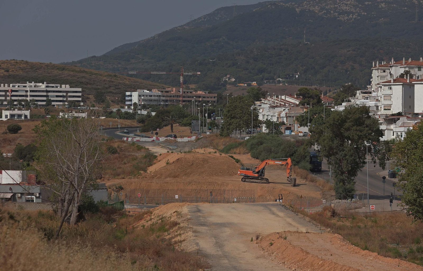Fotos de las obras del Acceso Sur a Algeciras en La Juliana