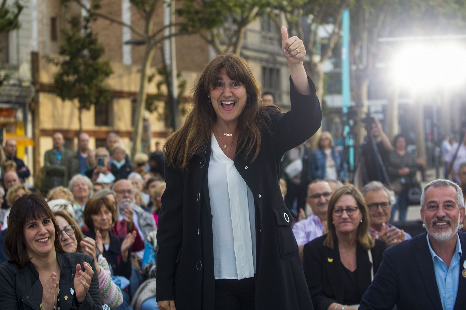 Laura Borràs, en una fotografía de hace unos días durante la campaña electoral