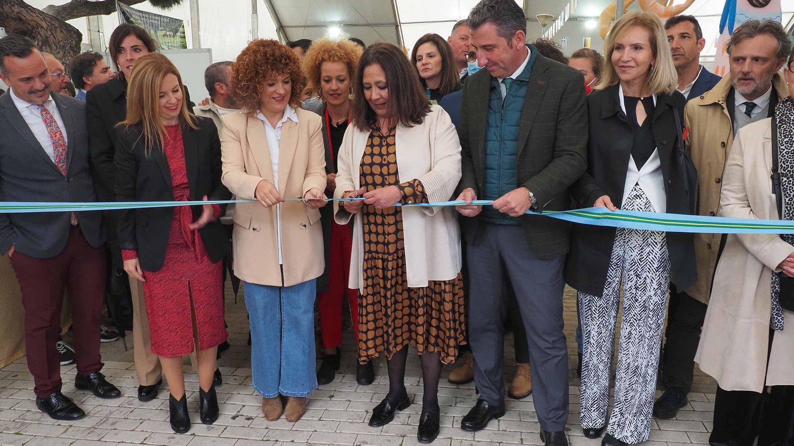 Momento de la inauguración de la muestra