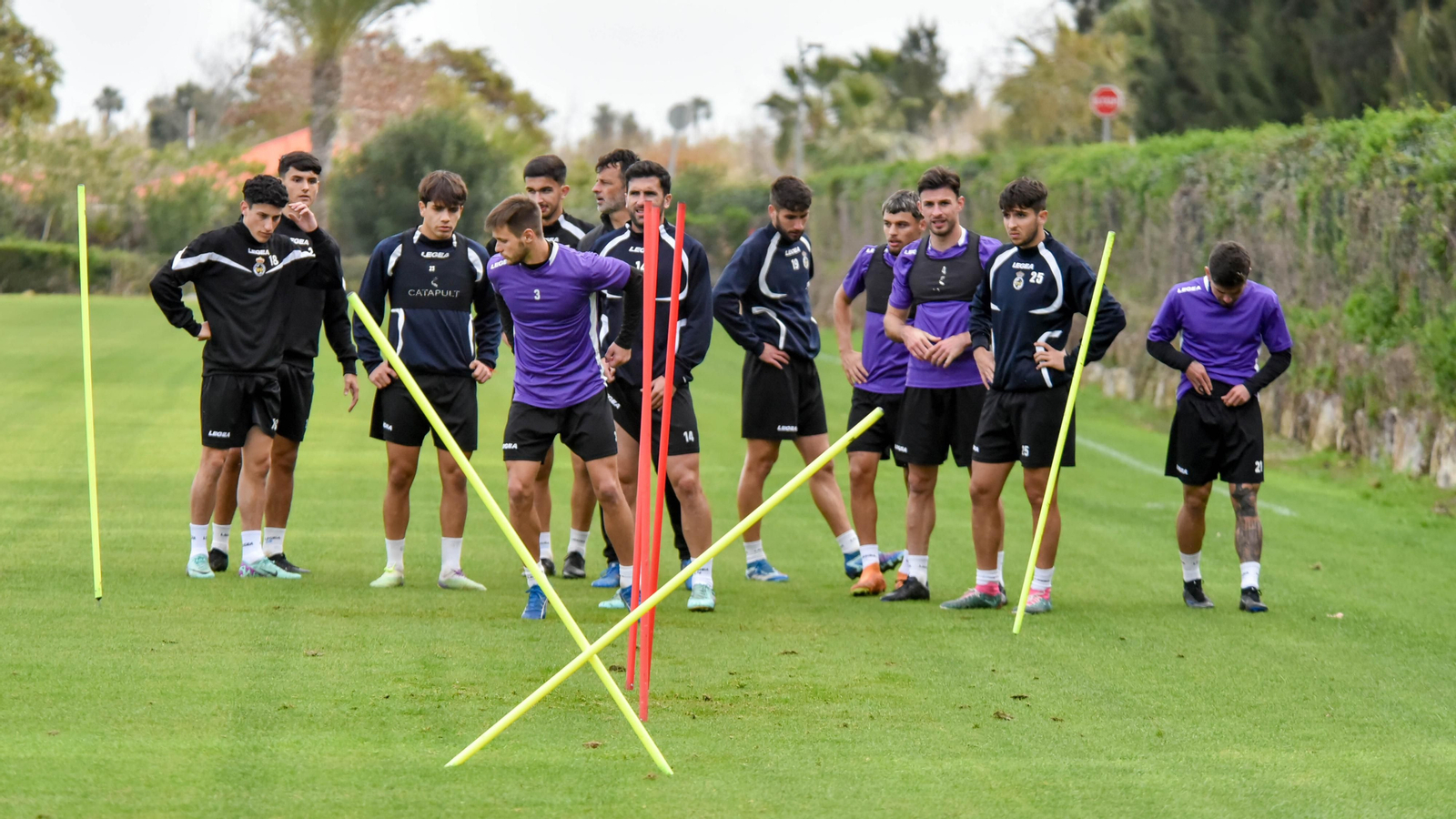 Fotos del entrenamiento de la Balona en Sotogrande antes del partido con el Manchego