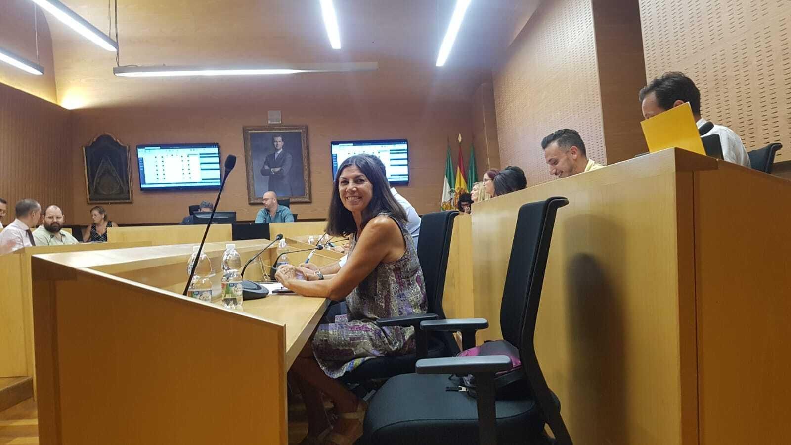 La silla vacía de José Luis Bueno, que se encuentra en el Congreso de los Diputados participando en el Debate del Estado de la Nación.