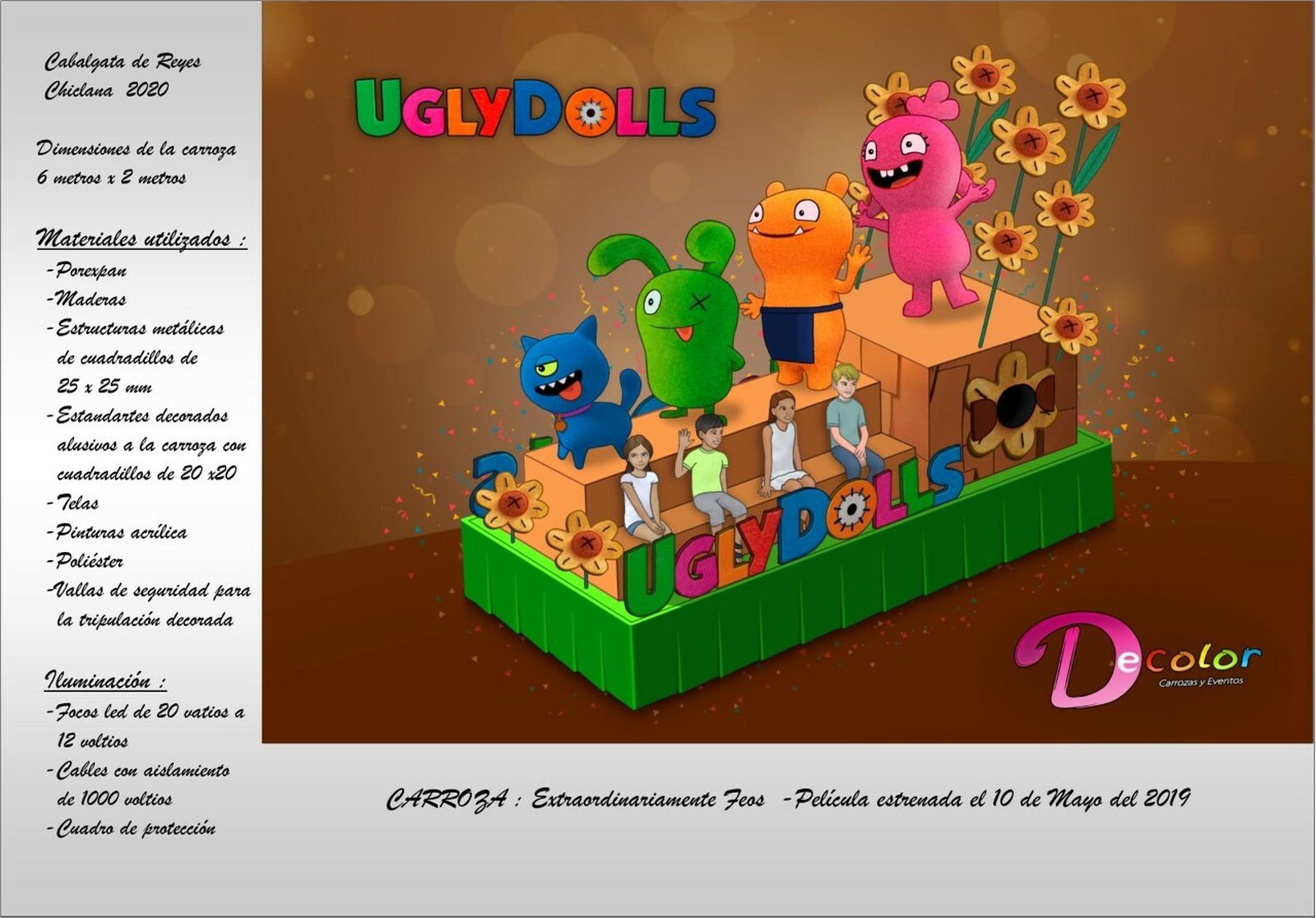 Los bocetos de las carrozas de la Cabalgta de Chiclana