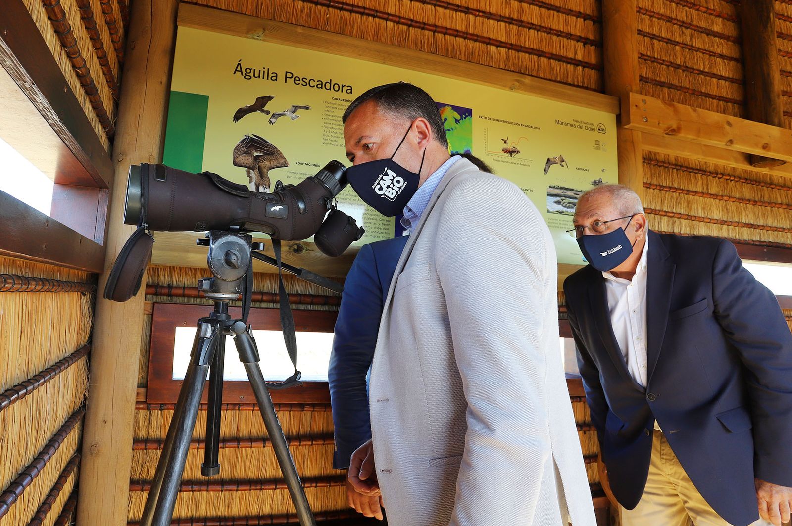 Inauguración del nuevo observatorio del Águila Pescadora en Marismas del Odiel