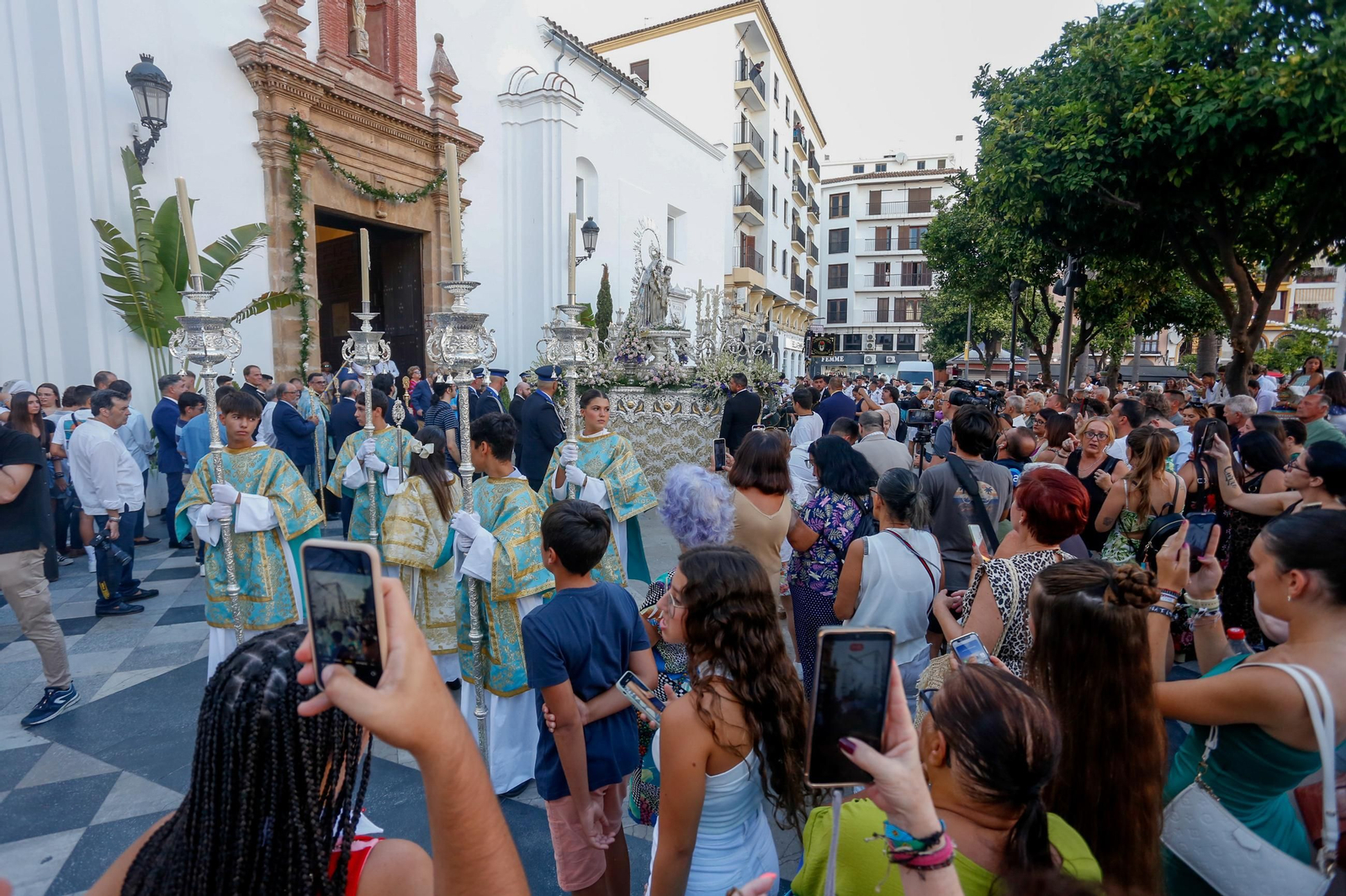 Procesión de la Virgen de la Palma, en imágenes