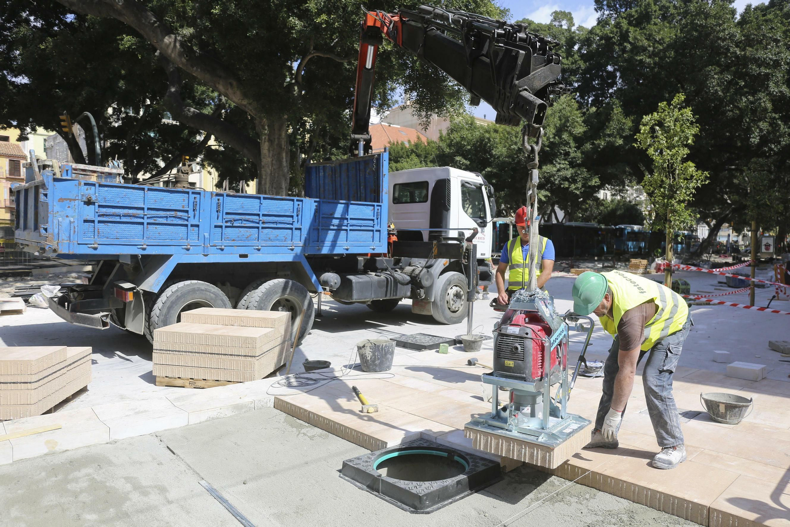 Las imágenes de las obras en la Alameda