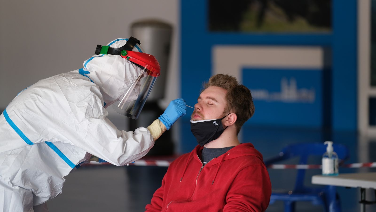 Cribado de test de antígenos realizado este miércoles en Berja.