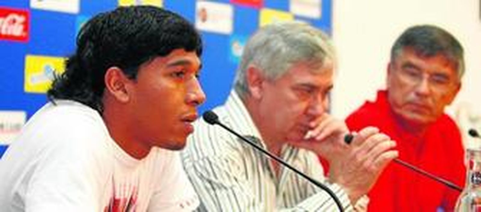 Juan Carlos Mariño, junto a Antonio Muñoz y Julio Peguero.