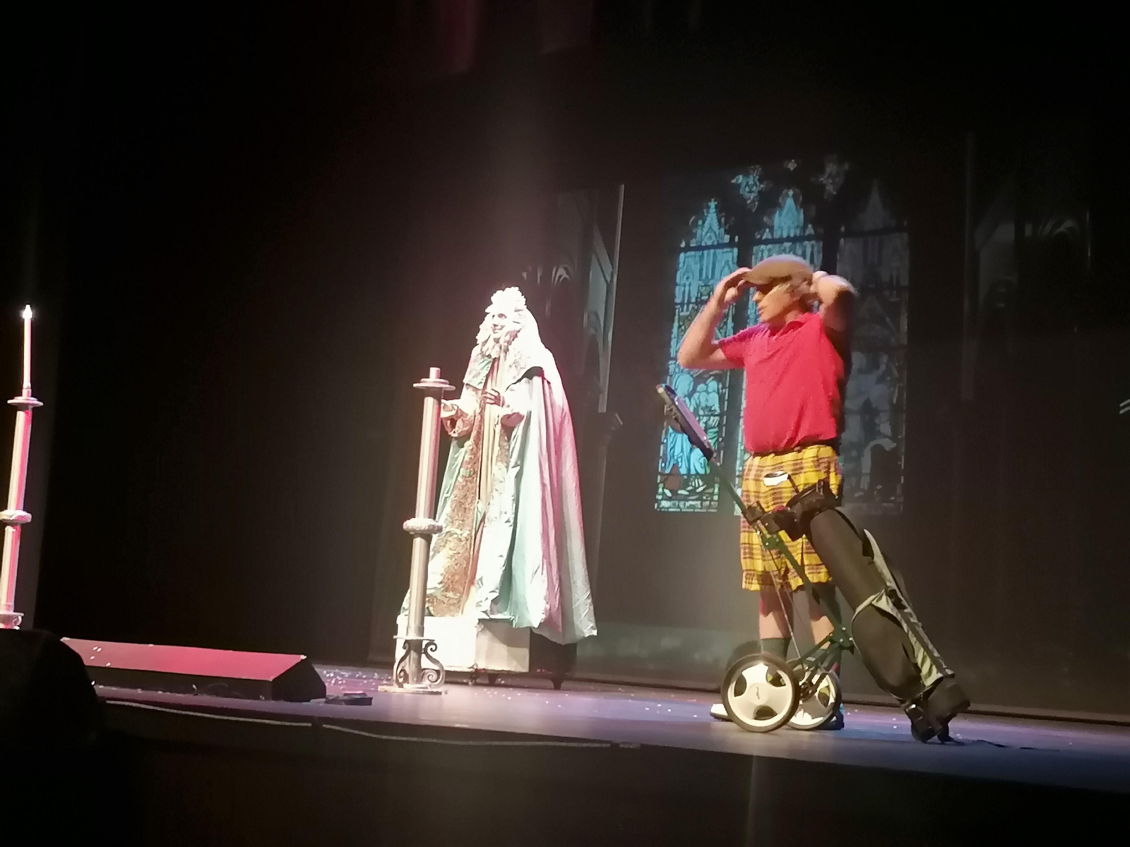 Una de los grandes sketch que se pudo disfrutar en Roquetas.