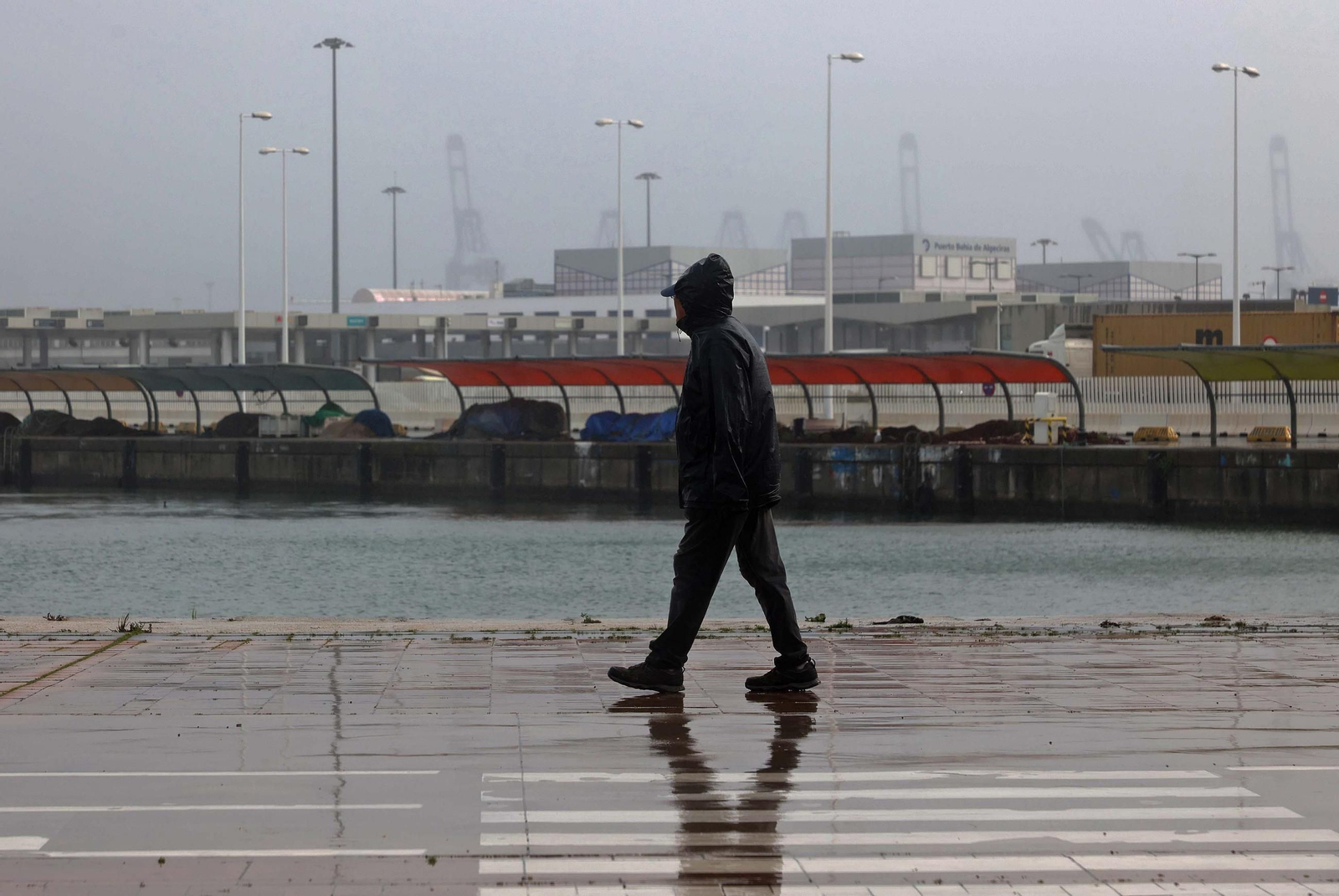 Fotos de los efectos de la borrasca Herminia en Algeciras