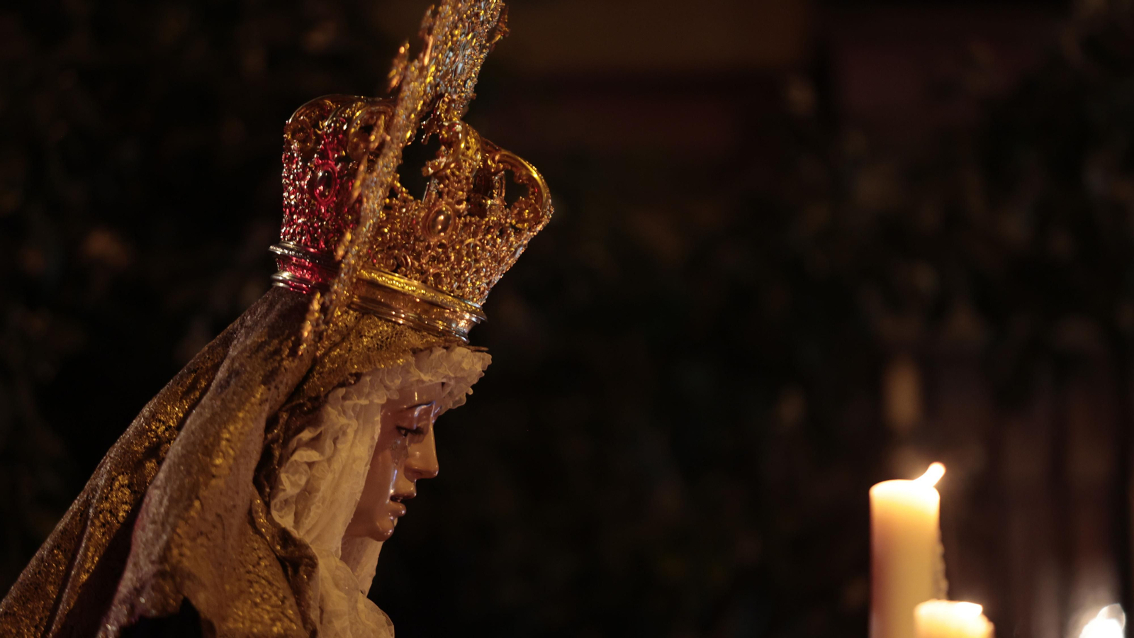 Las imágenes del Vía Crucis de la Hermandad de la Estrella