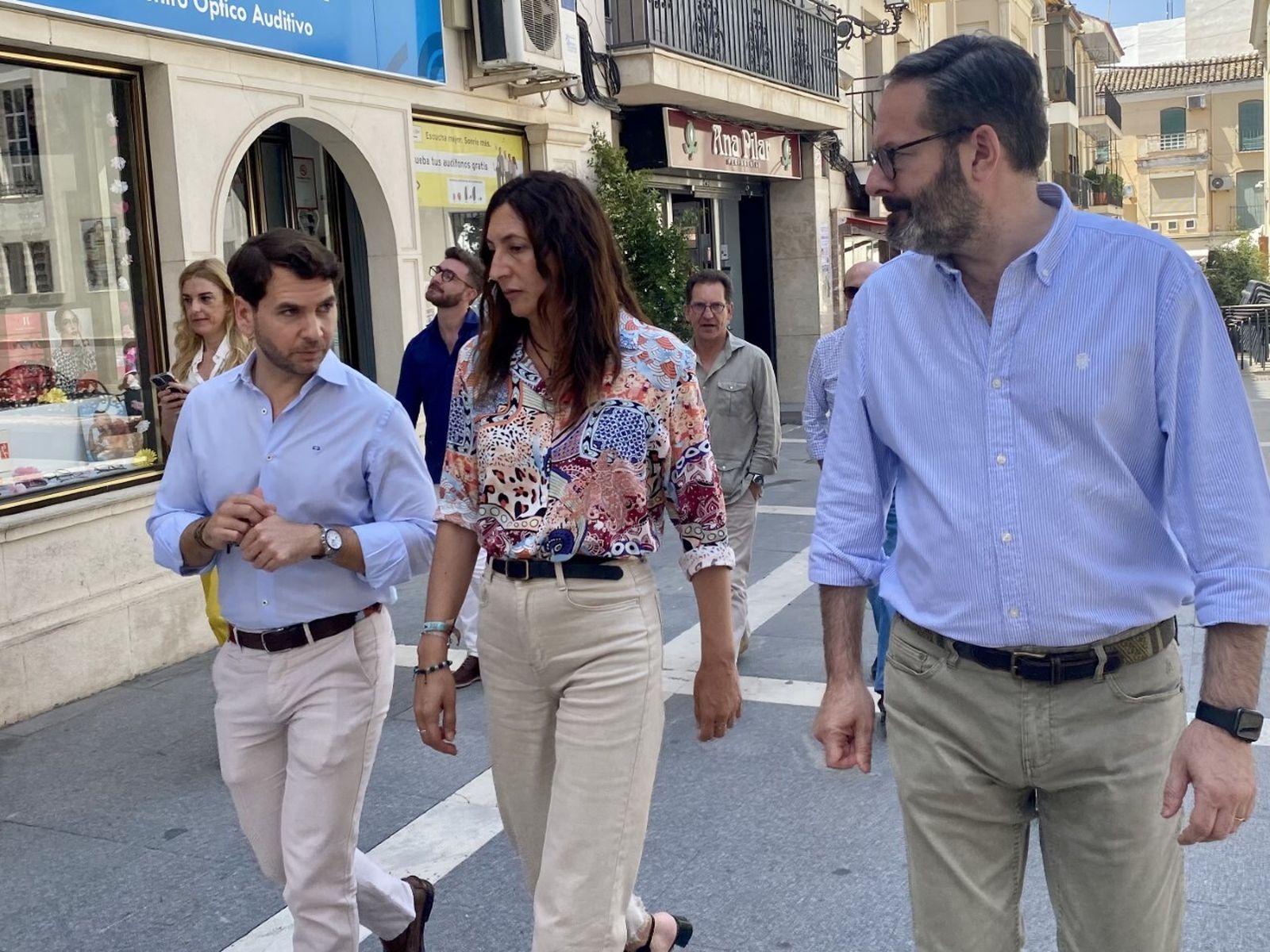 Fernando Priego, Loles López y Adolfo Molina.