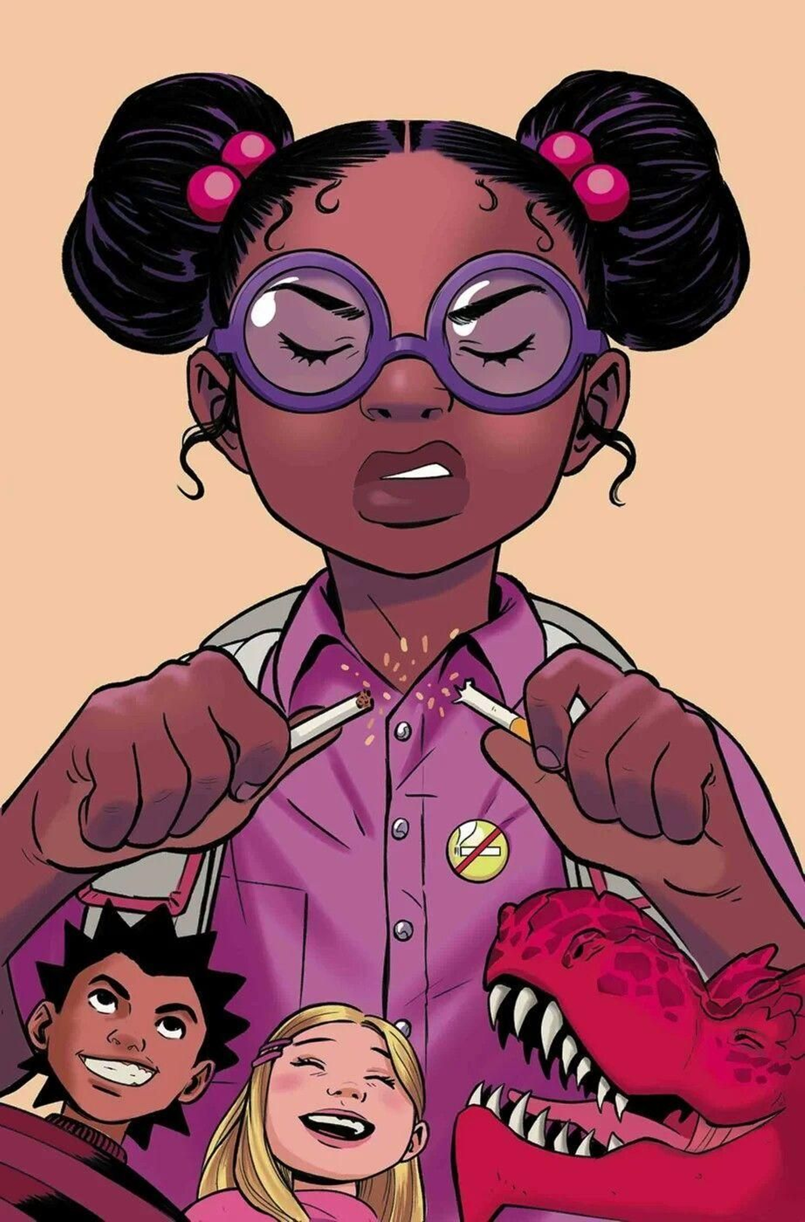 Una imagen de Lunella, protagonista del cómic 'Chica Luna y Dinosaurio Diablo'