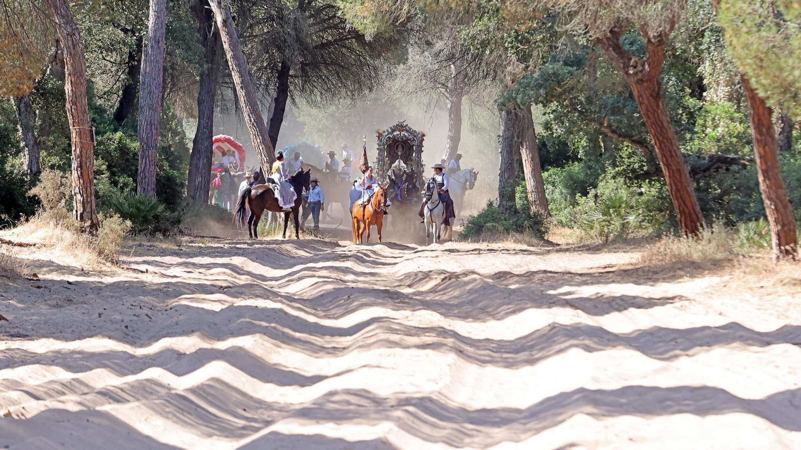 Jueves de camino de la Hdad de Jerez por el Coto Doñana