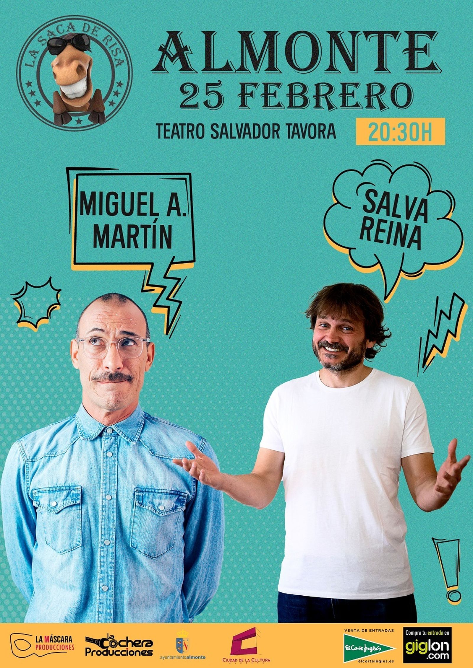 'Saca de Risas', de comedia en Almonte