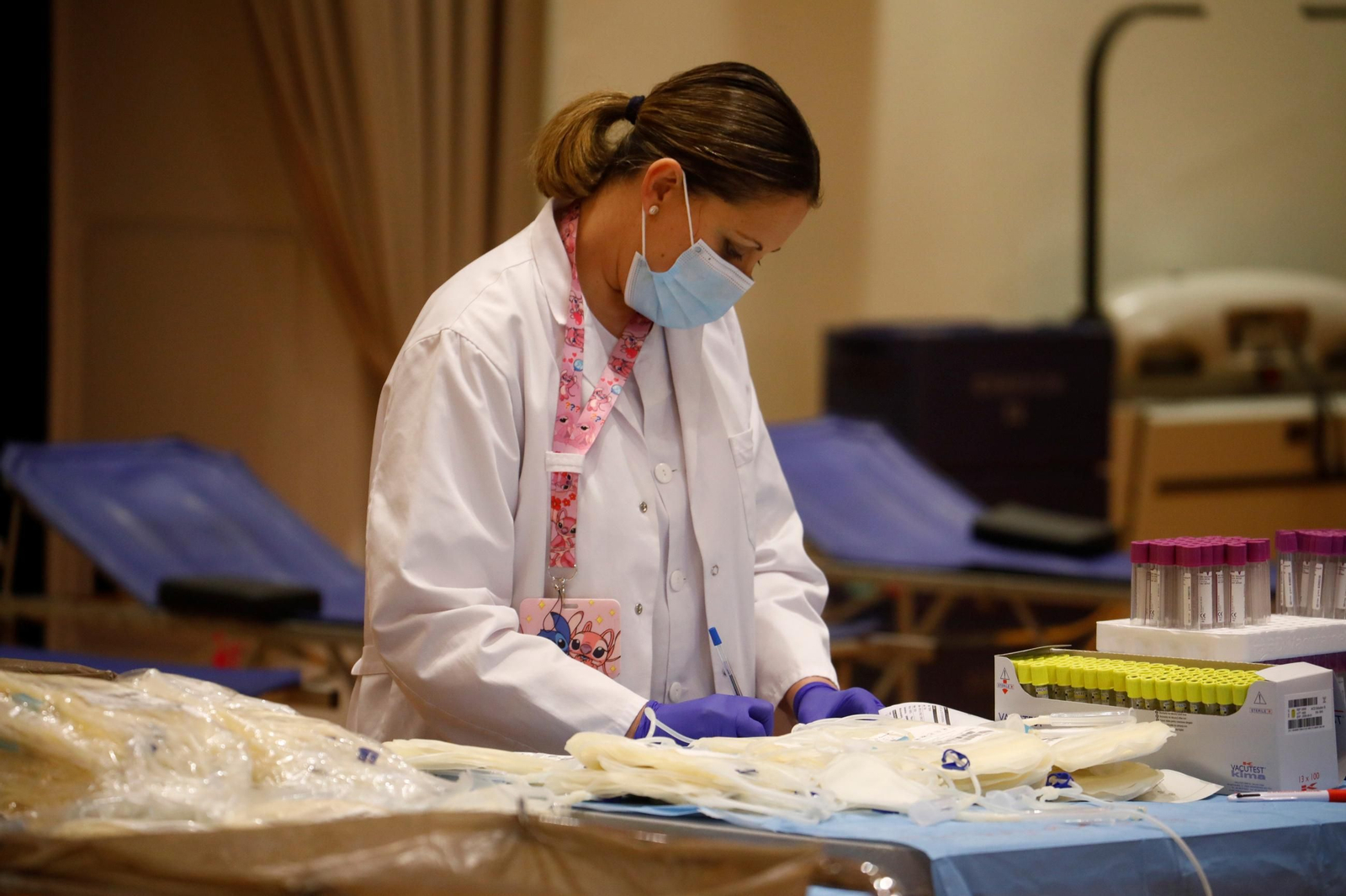 El maratón de la donación de sangre para salvar vidas por Navidad en Córdoba, en imágenes