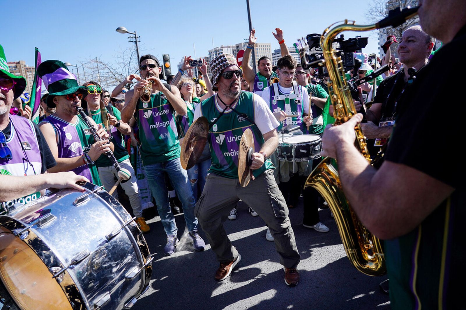 Las fotos del encuentro de aficiones de la Copa del Rey de Valencia