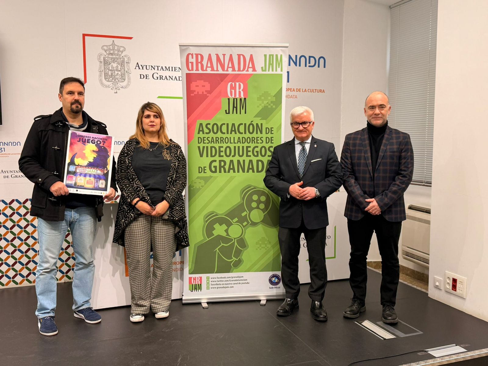 Presentación de la Global Game Jam en el Ayuntamiento.