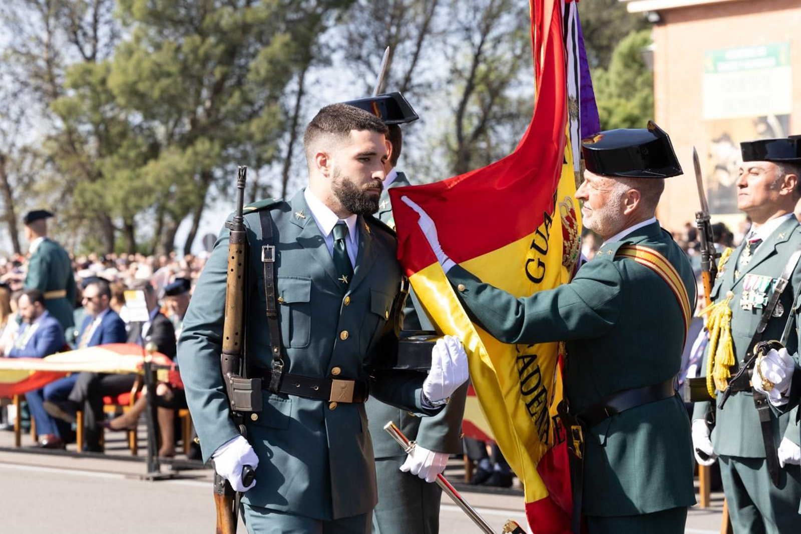 Acto de jura de bandera de la 130ª promoción de guardias civiles de la Academia de Baeza