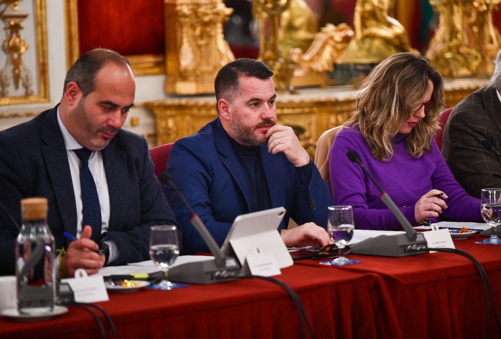 Andrés Clavijo, diputado provincial, en un pleno.