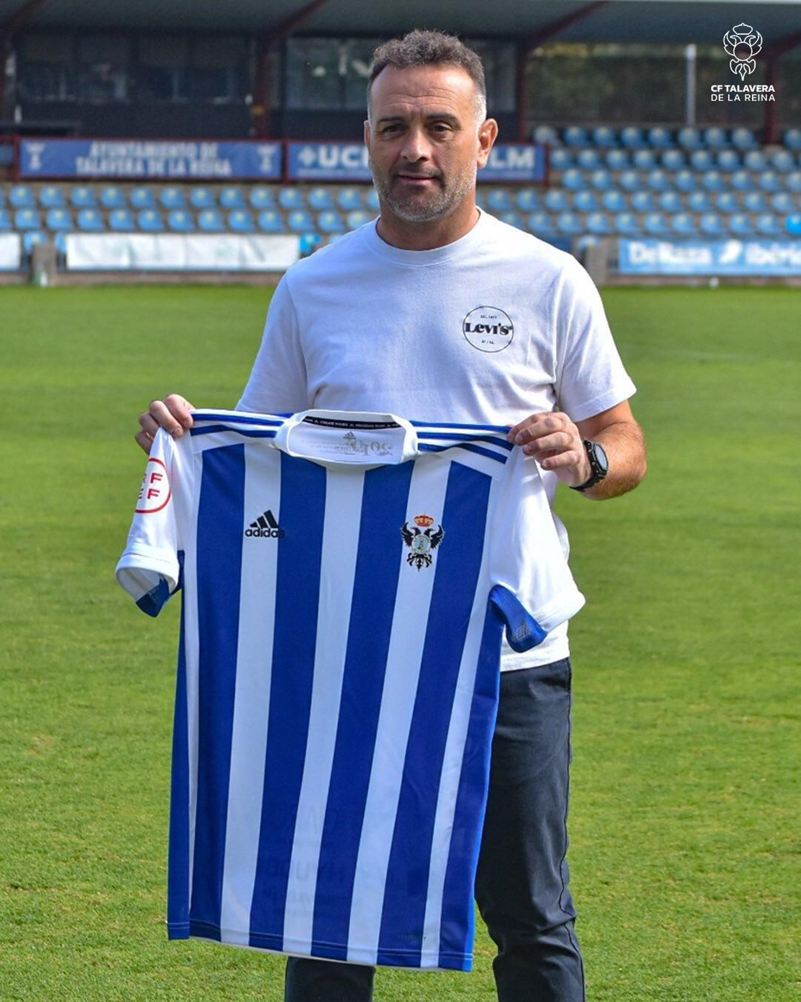 Pedro Díaz Muñoz, en su presentación como entrenador del primer equipo
