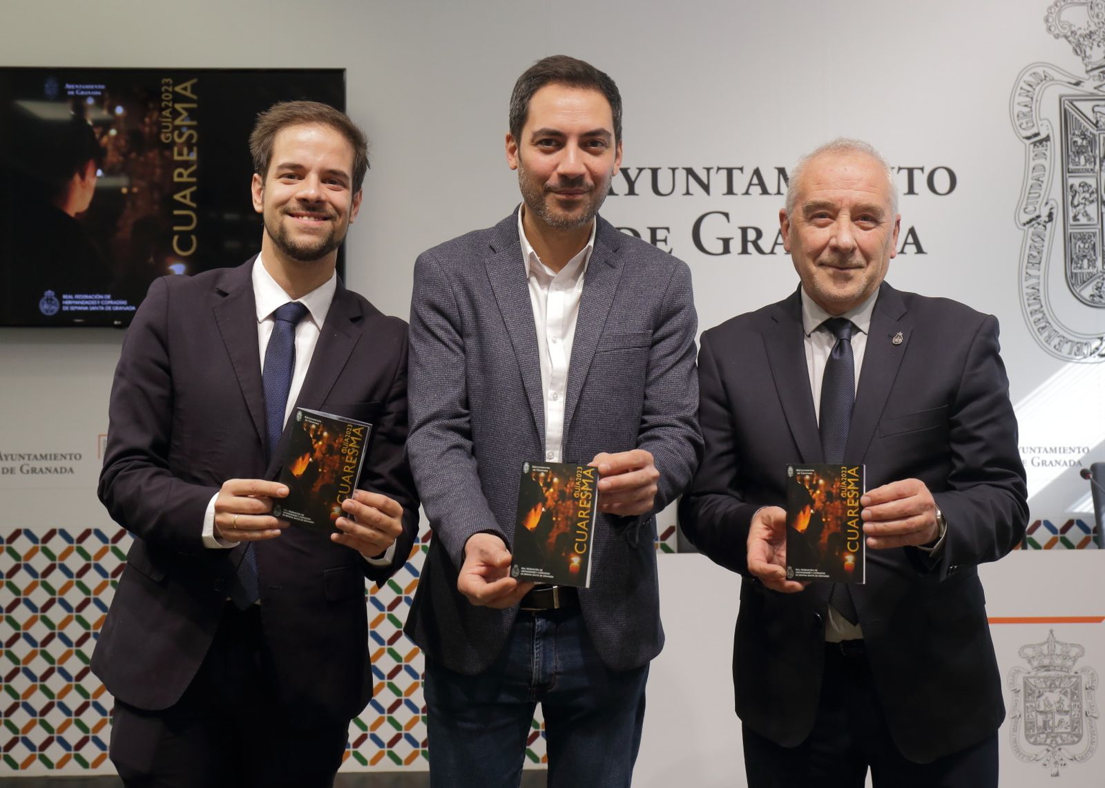 Imagen de la presentación de la Guía Cofrade de Granada