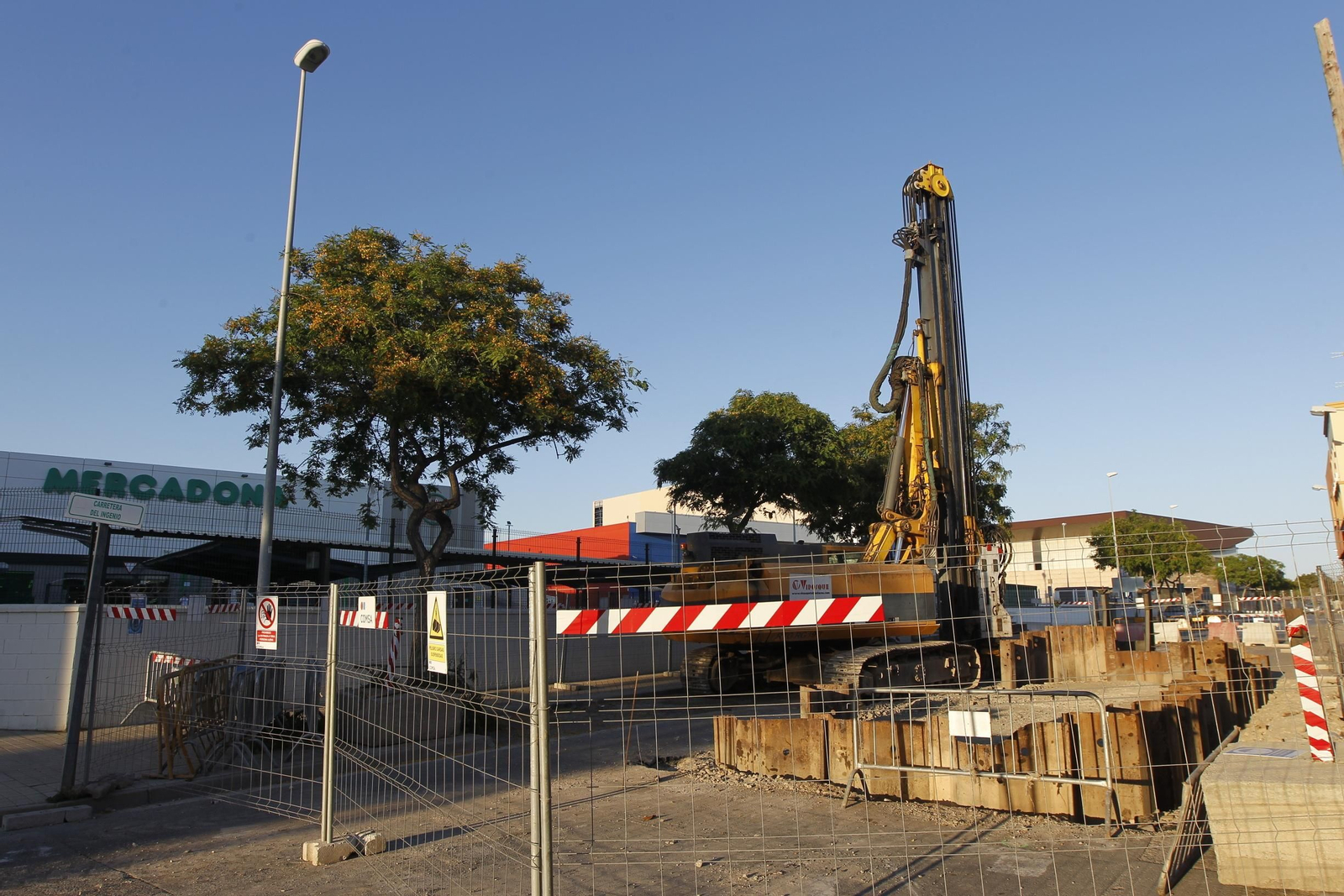 Fotogalería obras del soterramiento en Almería