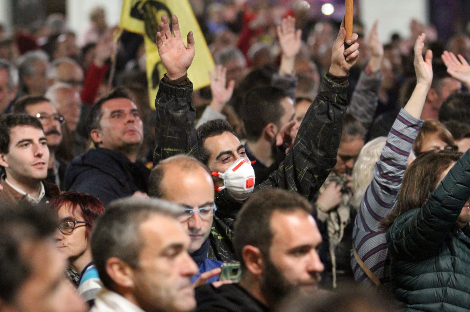 Imágenes de la manifestación contra los Fosfoyesos