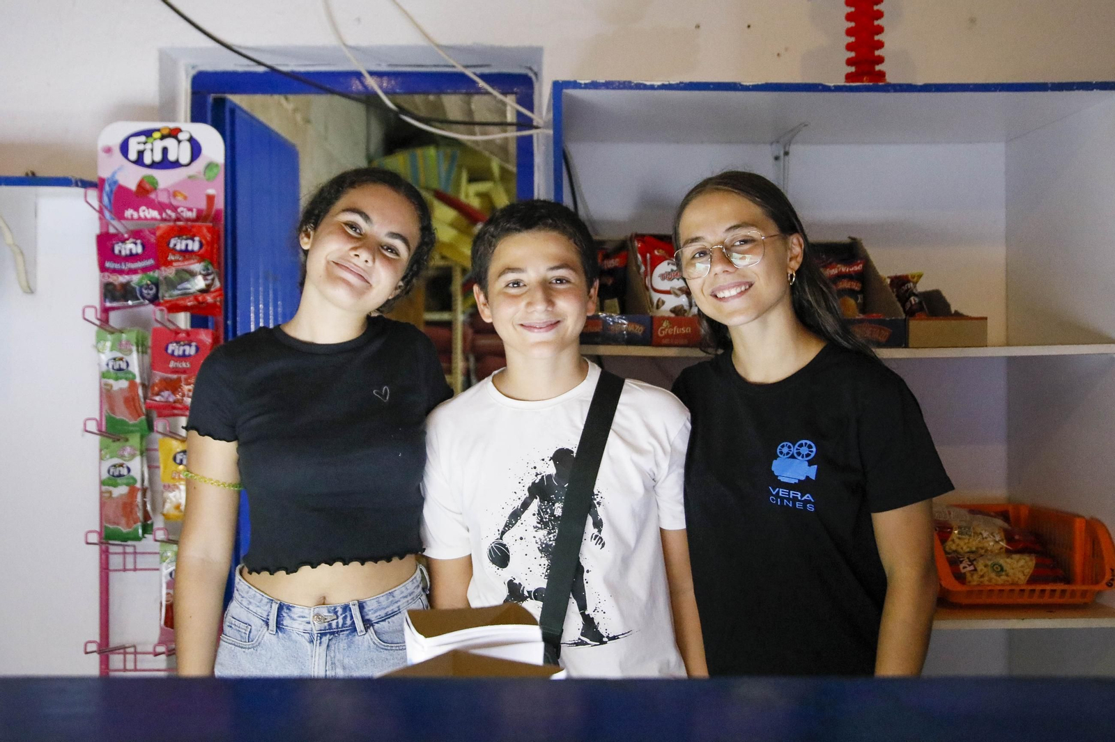 Imágenes de la última proyección en el cine de verano de Garrucha Imágenes de la última proyección en el cine de verano de Garrucha