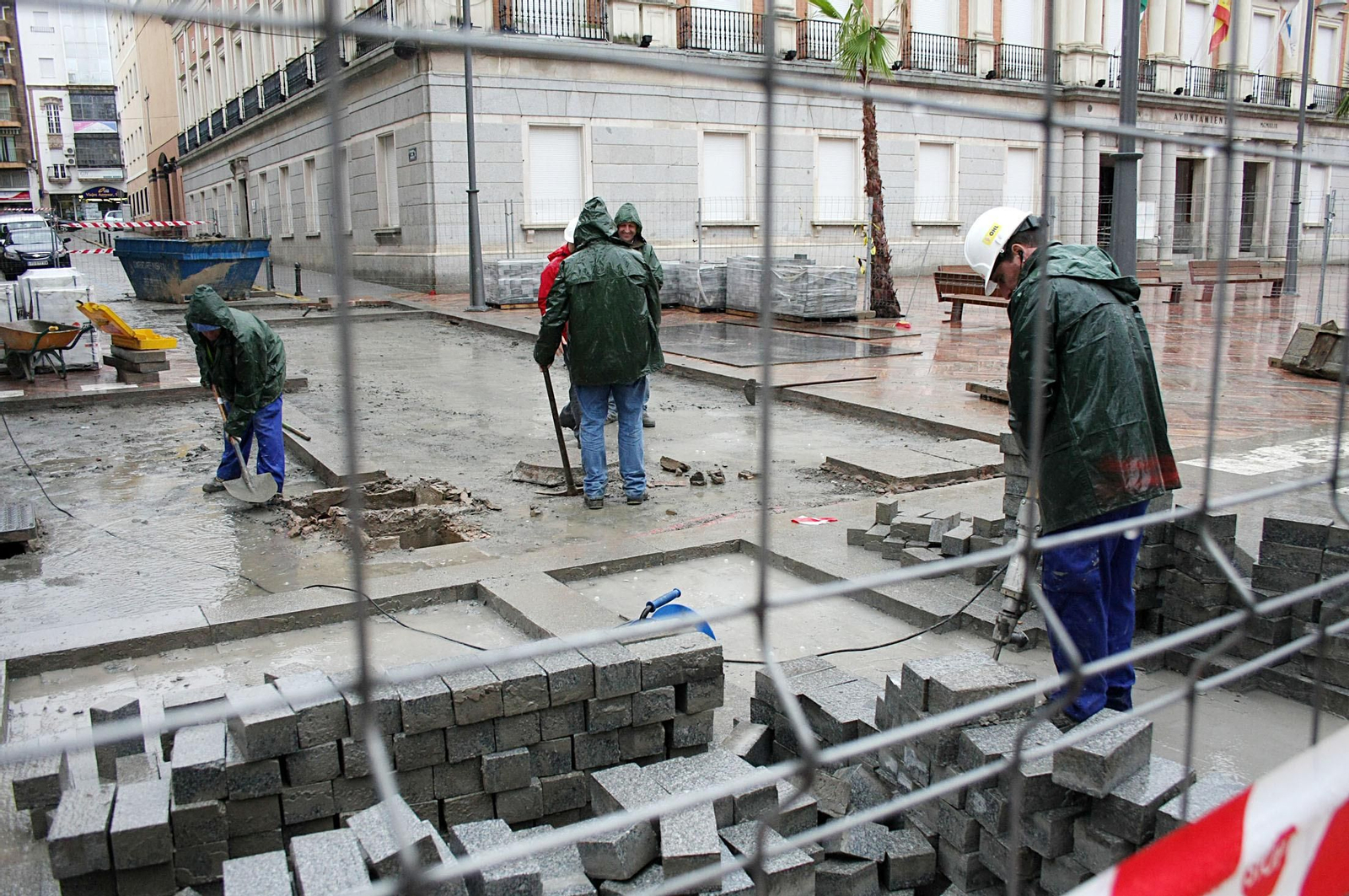 Septiembre de 2009: Así avanzaban las obras de peatonalización de la Gran Vía de Huelva
