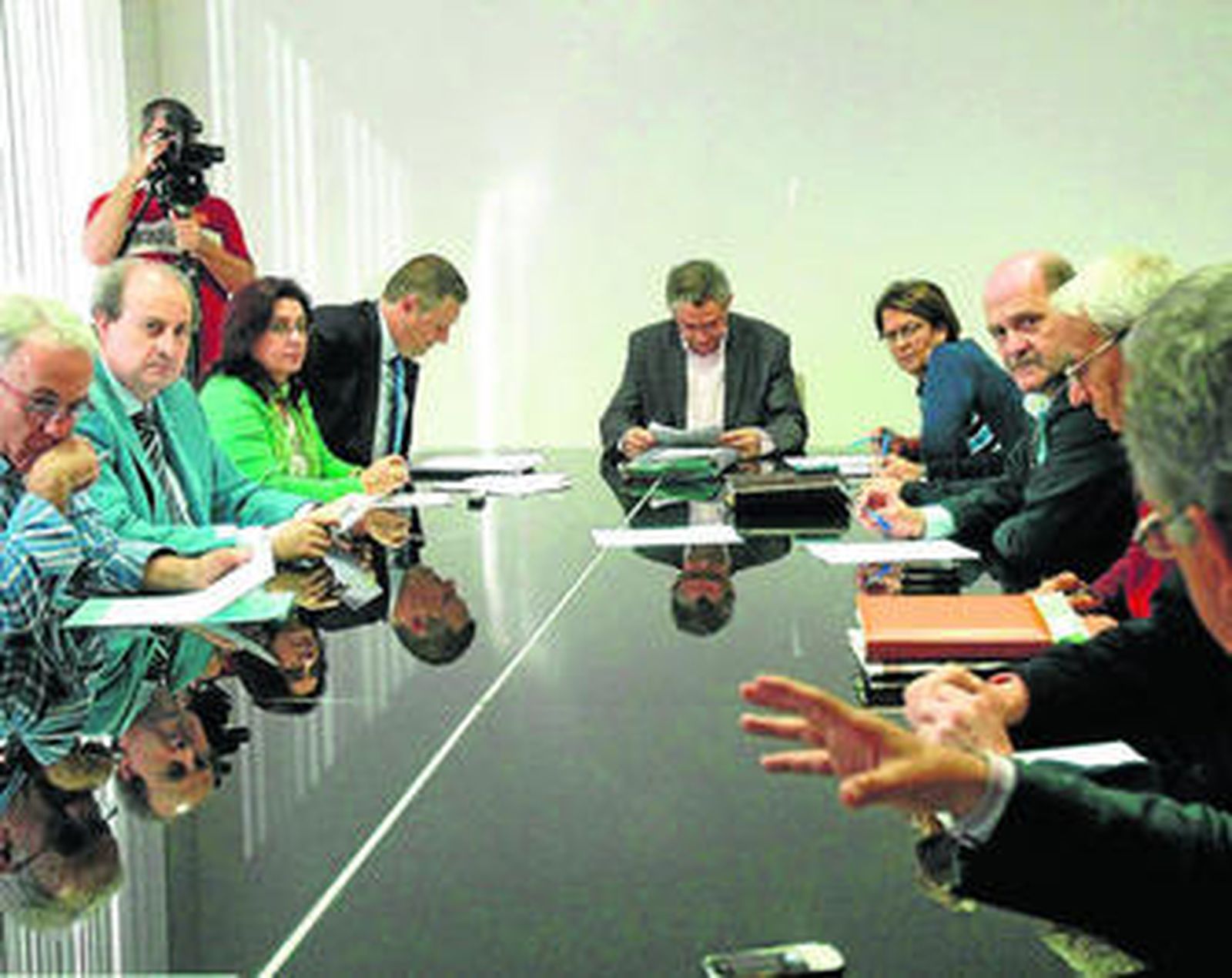 Imagen de ayer del consejo de gestión de la Gerencia Municipal de Urbanismo.