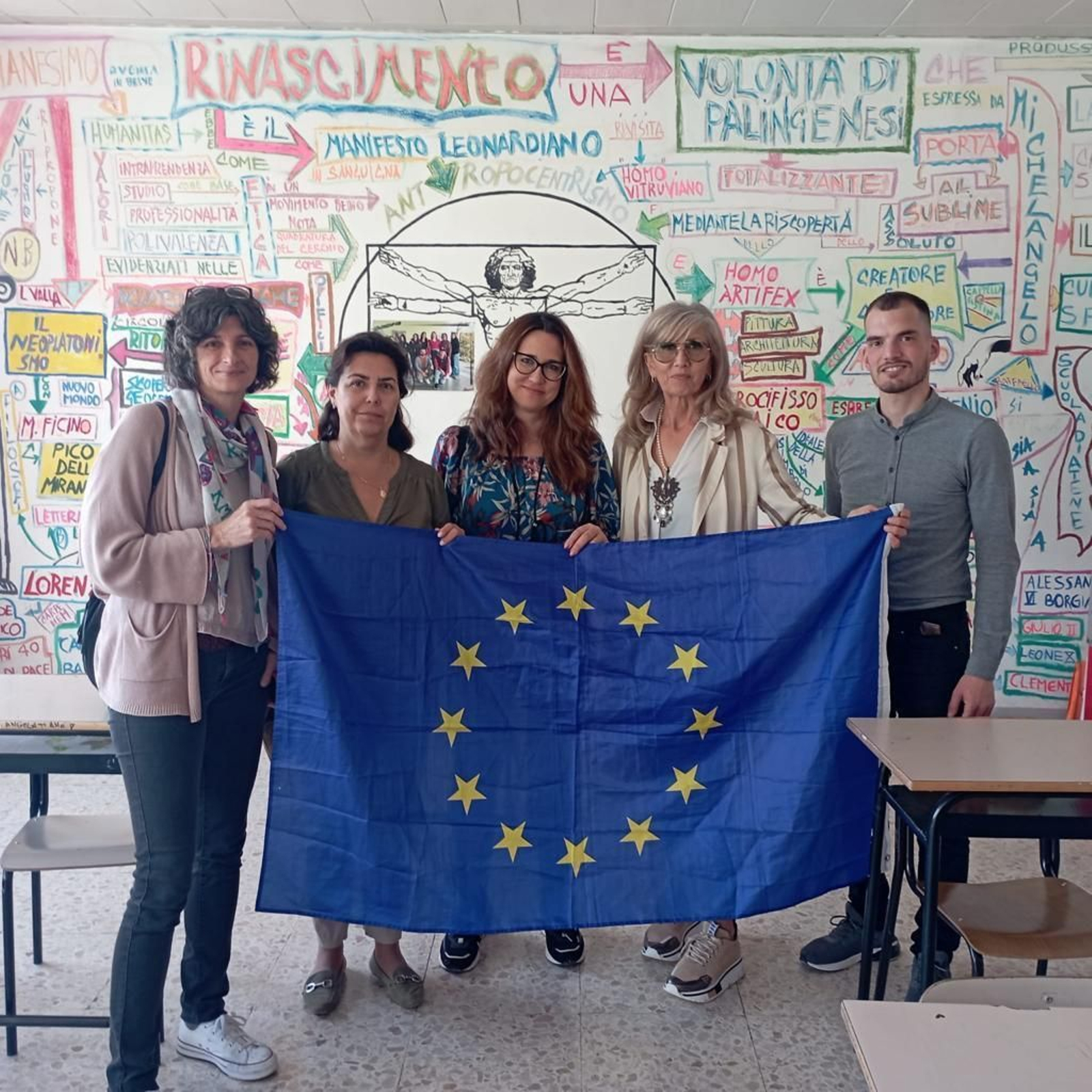 Docentes del IES La Granja, ebn una visita a Italia.