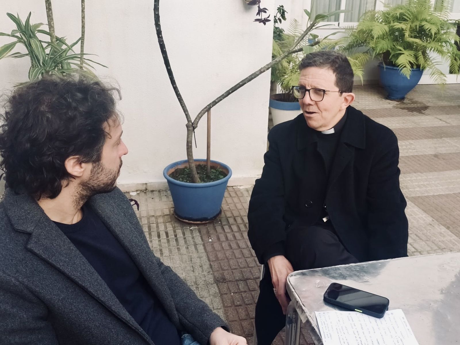 Ramón Valdivia, durante la entrevista.