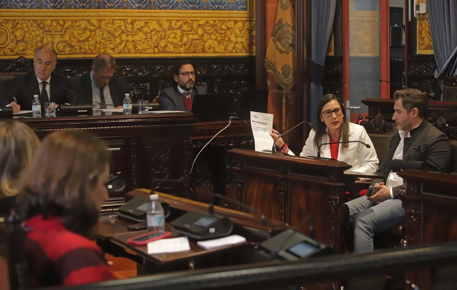 Fotos del Pleno extraordinario del Ayuntamiento de Algeciras