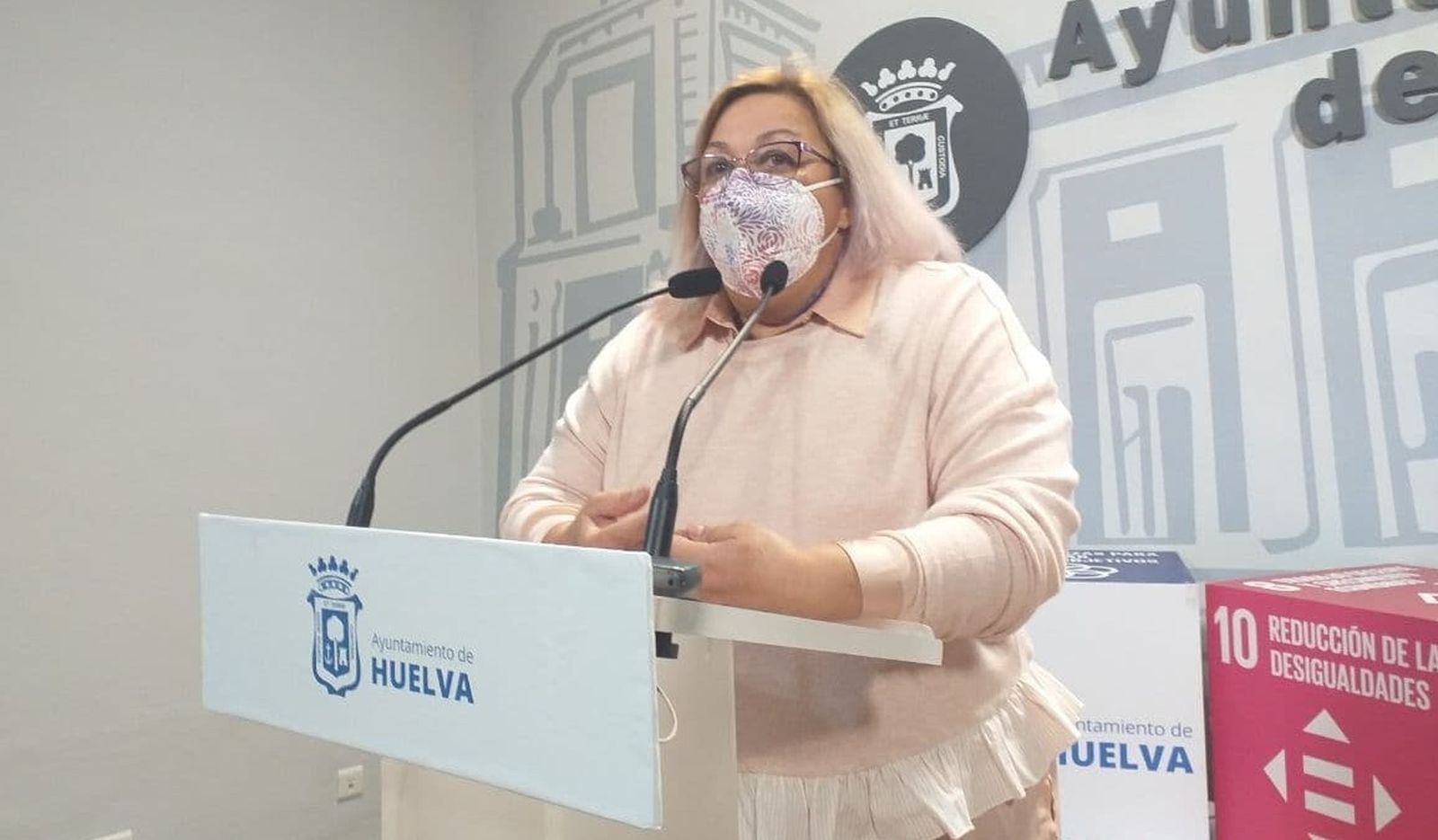 Rossi, portavoz de Unidas Podemos en el Ayuntamiento de Huelva.