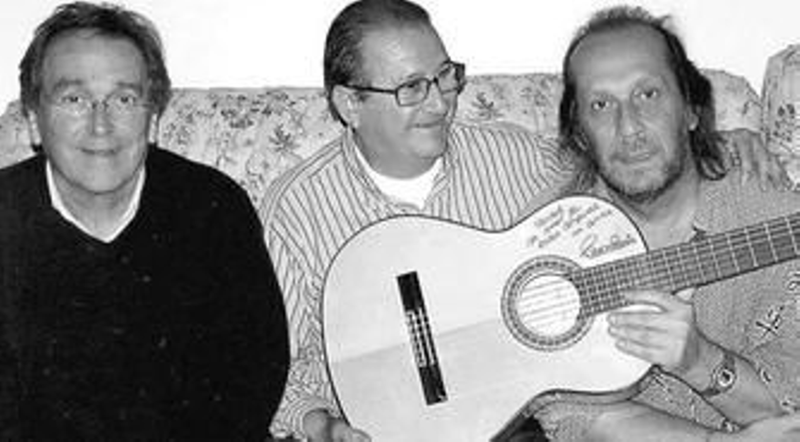 Ramón de Algeciras, a la izquierda de la foto, junto a Victoriano Mera y Paco de Lucía, en una foto de archivo.