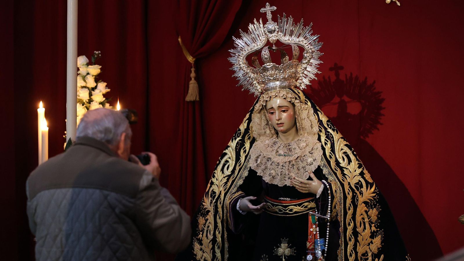 La Virgen de Loreto, durante un besamanos celebrado la pasada Cuaresma.