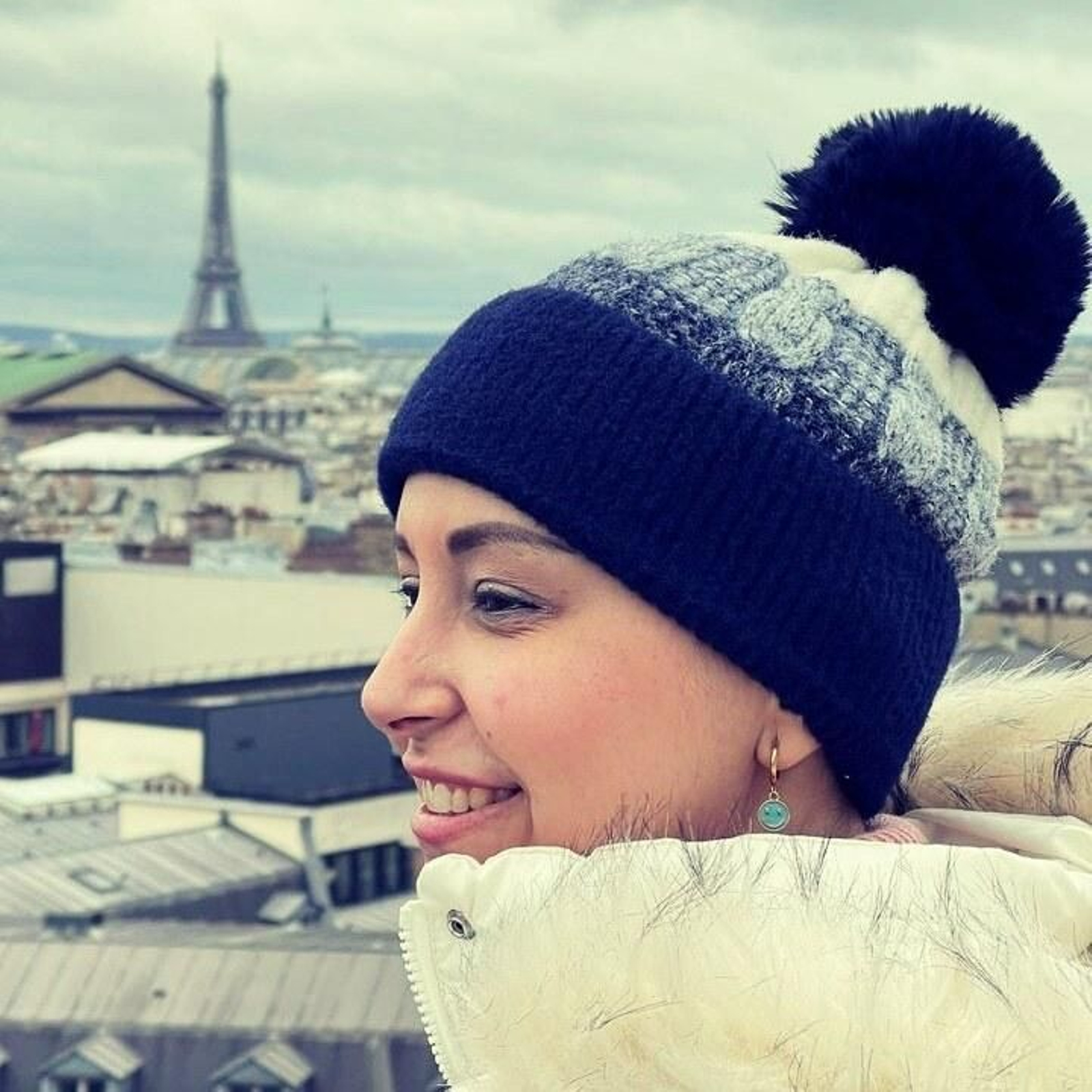 Mariset hace unos meses en la ciudad de París