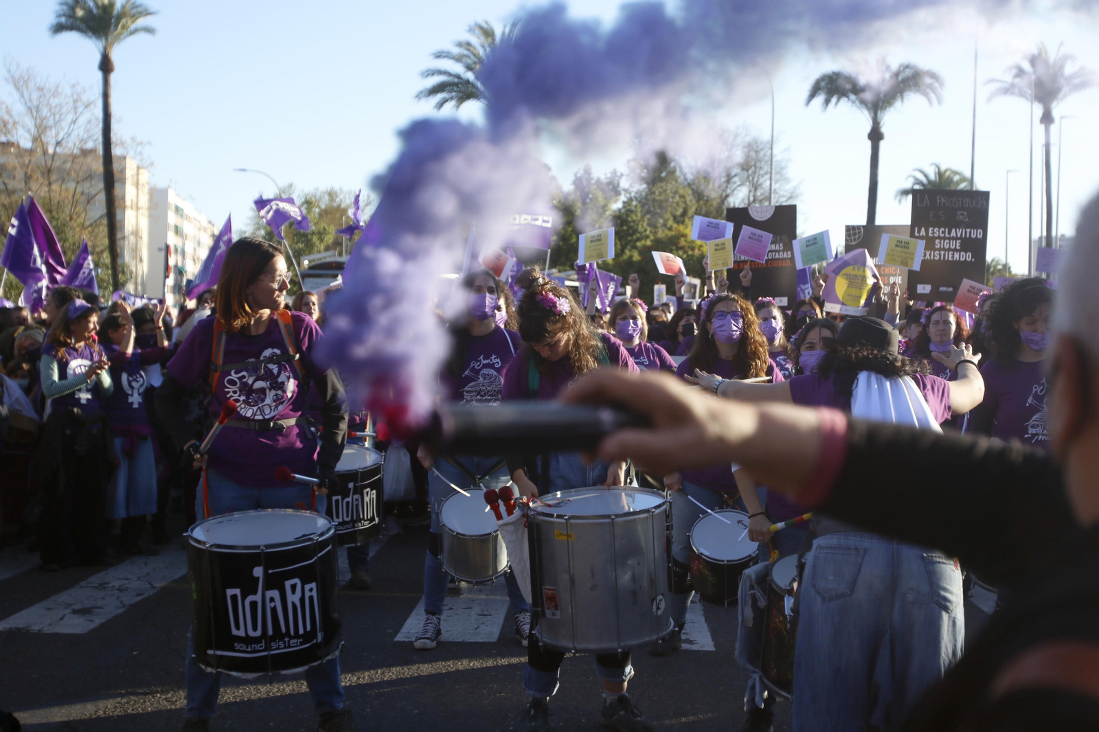 La manifestación del 8M en Córdoba, en fotografías