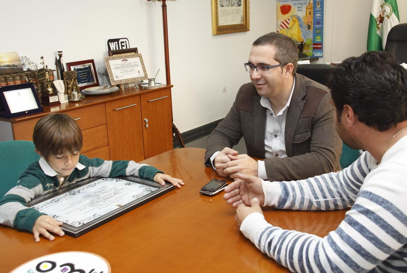José Antonio Rueda, cuando fue campeón de España de Minivelocidad en 2013.