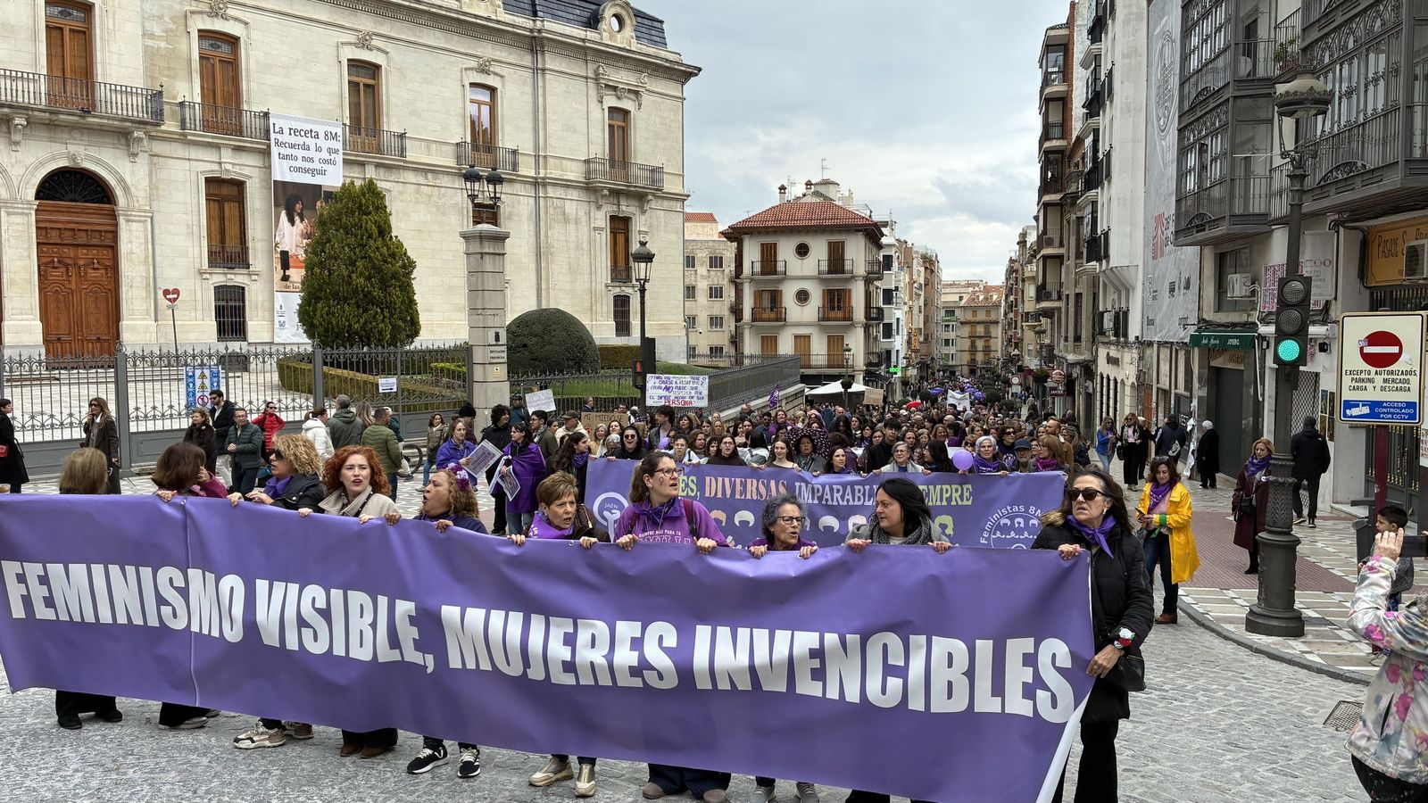 Manifestación del Día de la Mujer en Jaén.