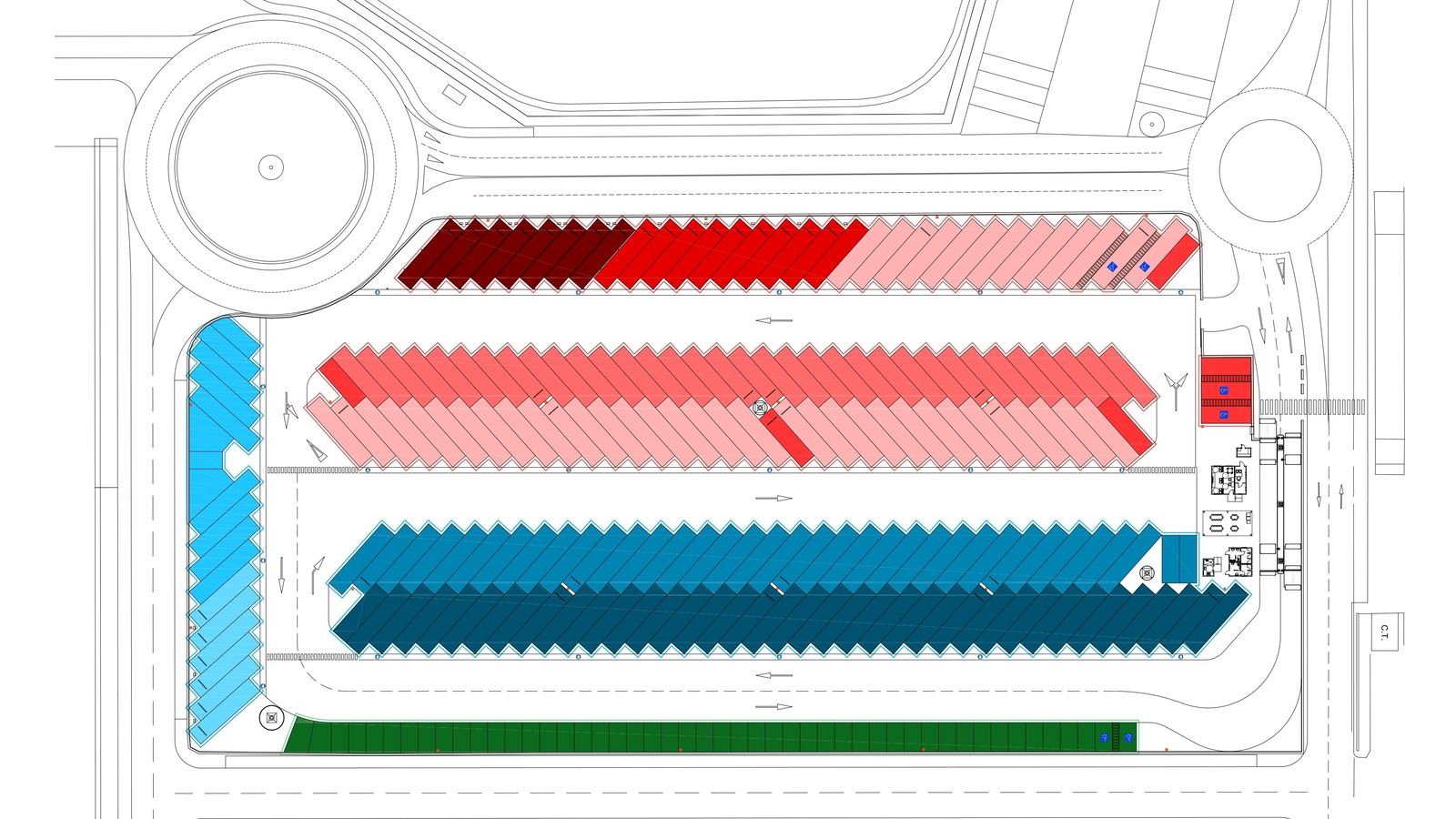Plano de distribución del recinto.